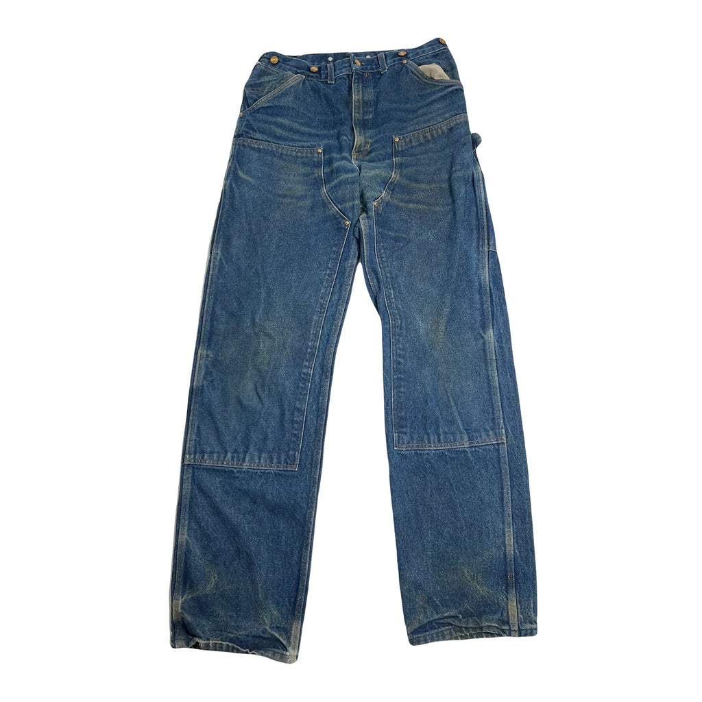 Vintage Carhartt Denim Dark Wash Double Knees 32