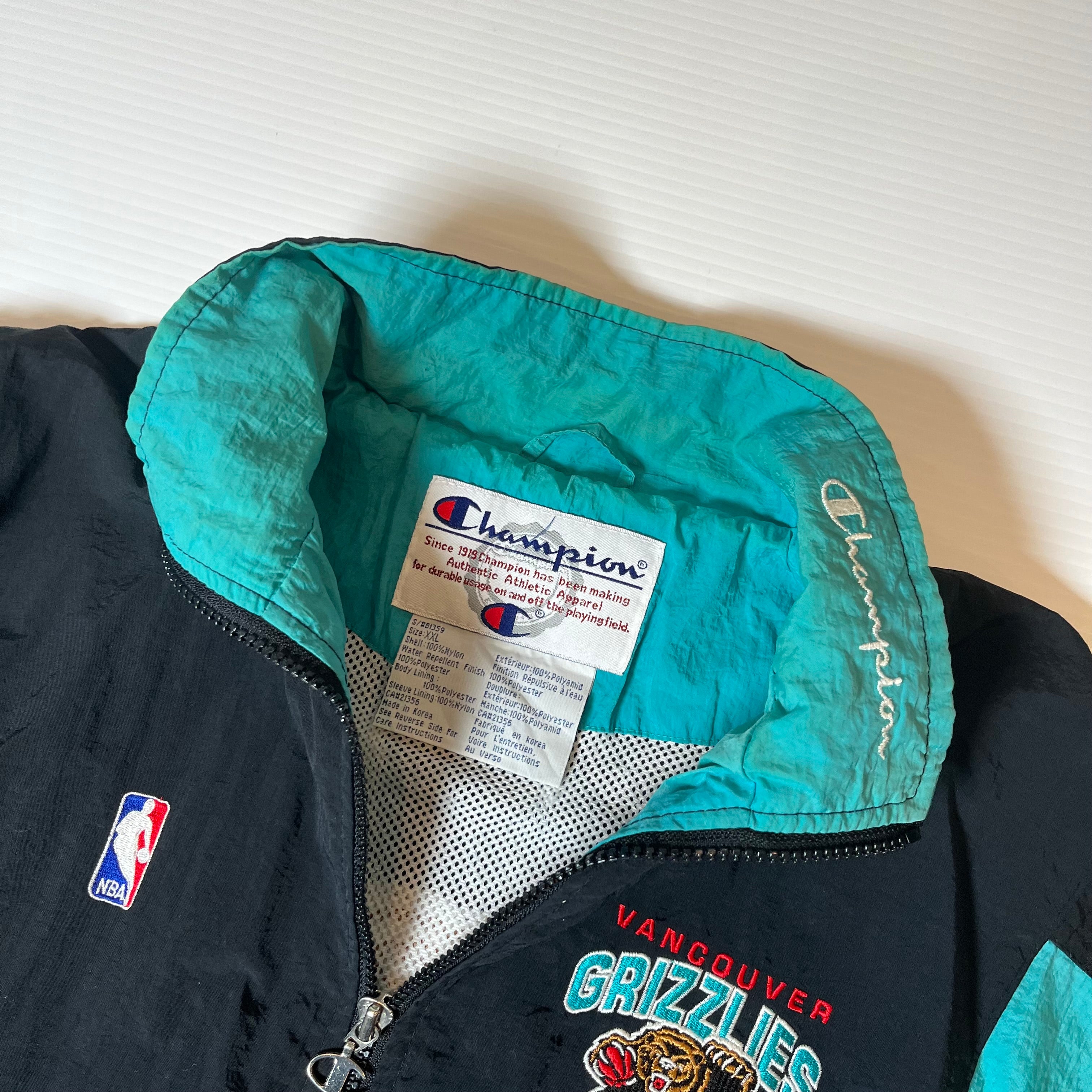Vintage Champion Vancouver Grizzlies Windbreaker Jacket Women's XXL