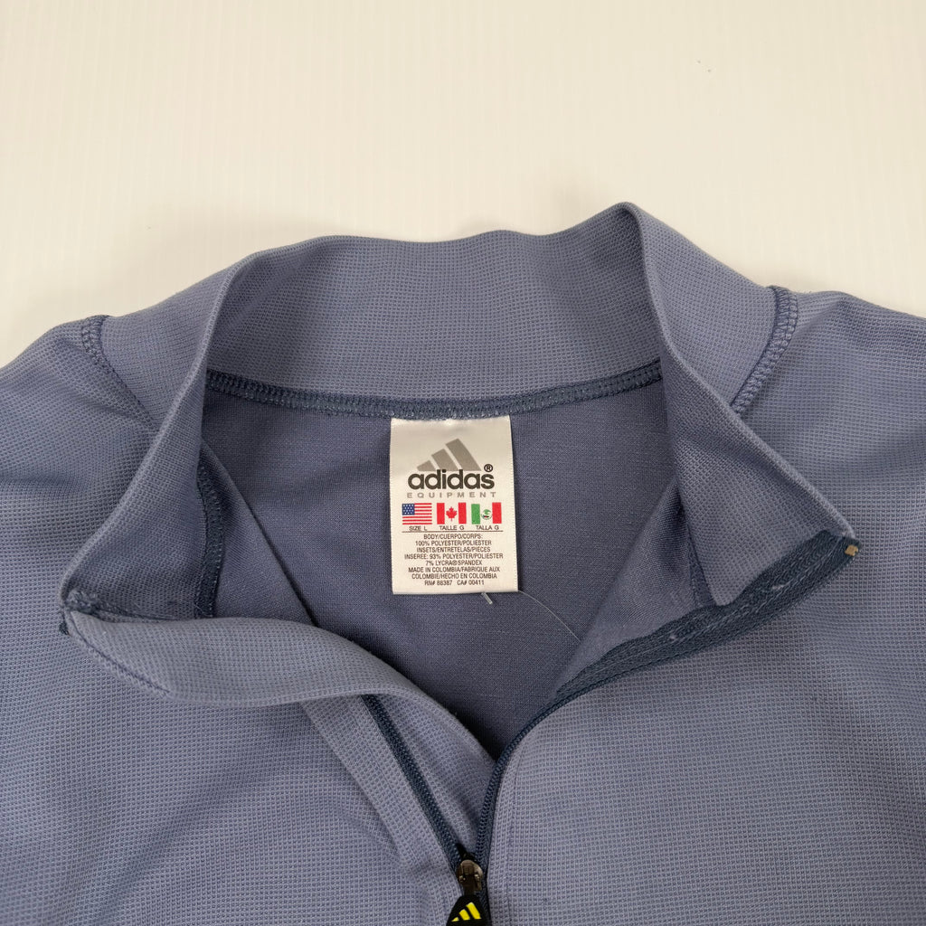 Vintage Adidas Equipment 1/2 Zip Light Active Top Women's L