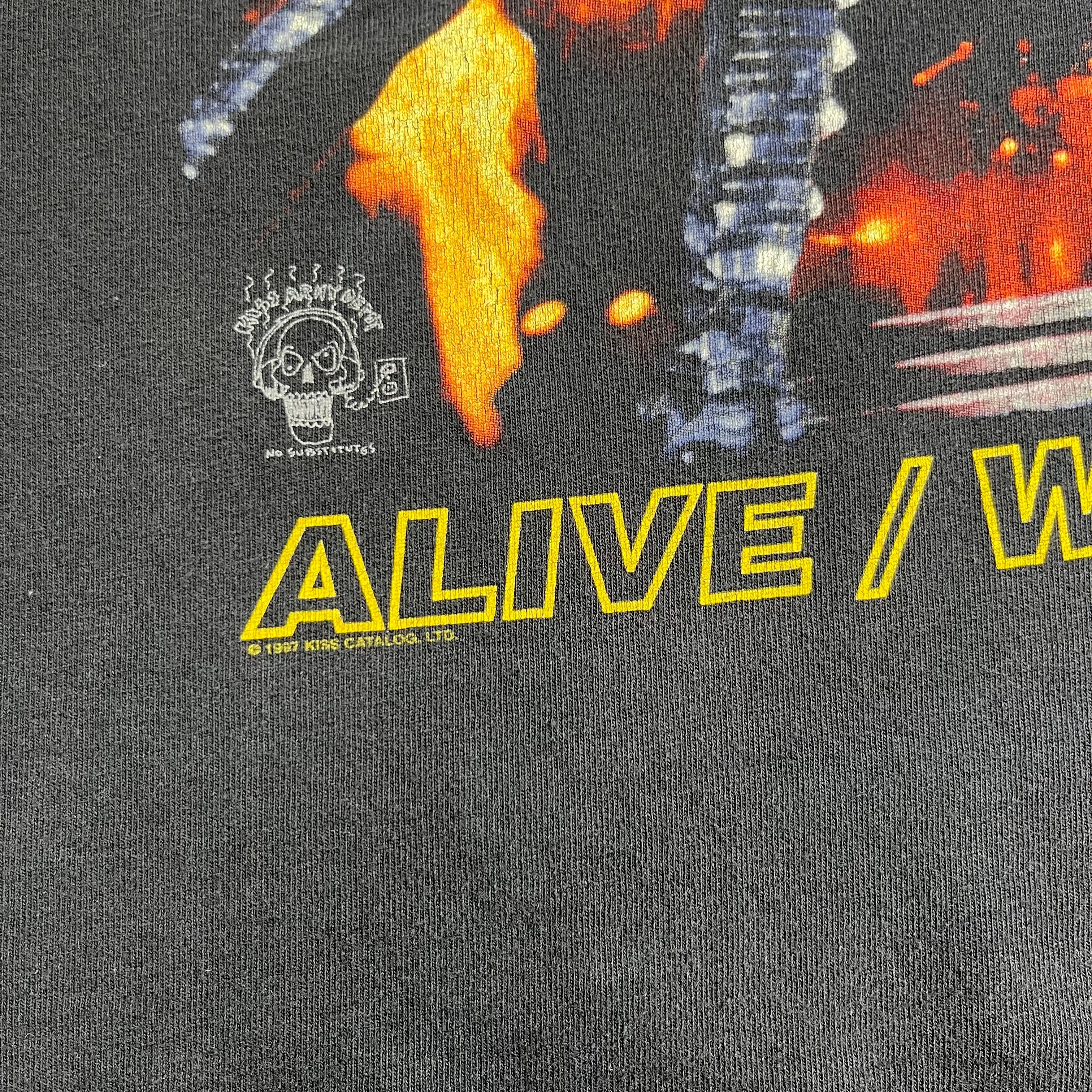 1997 KISS Alive / Worldwide Tour Hottest Band Tee XL