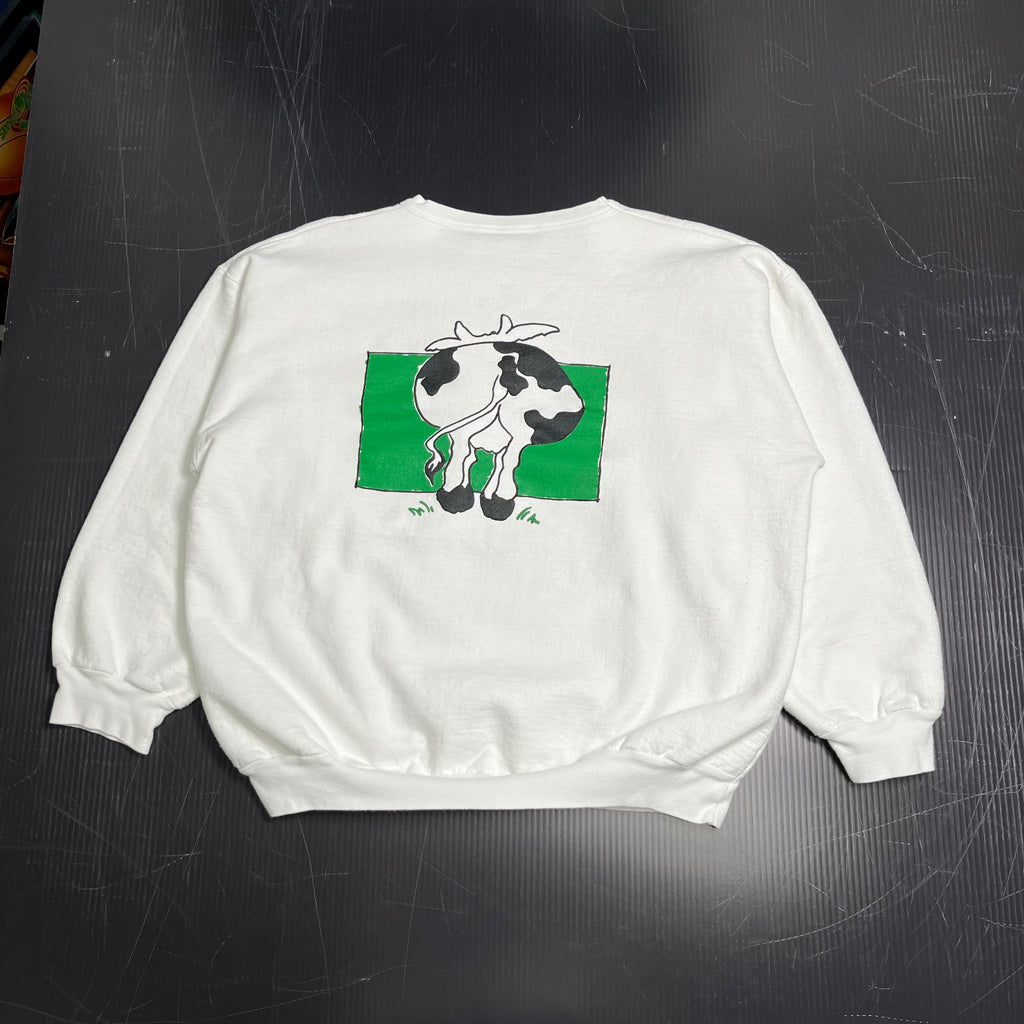 Vintage Dairyland Cow Crewneck M