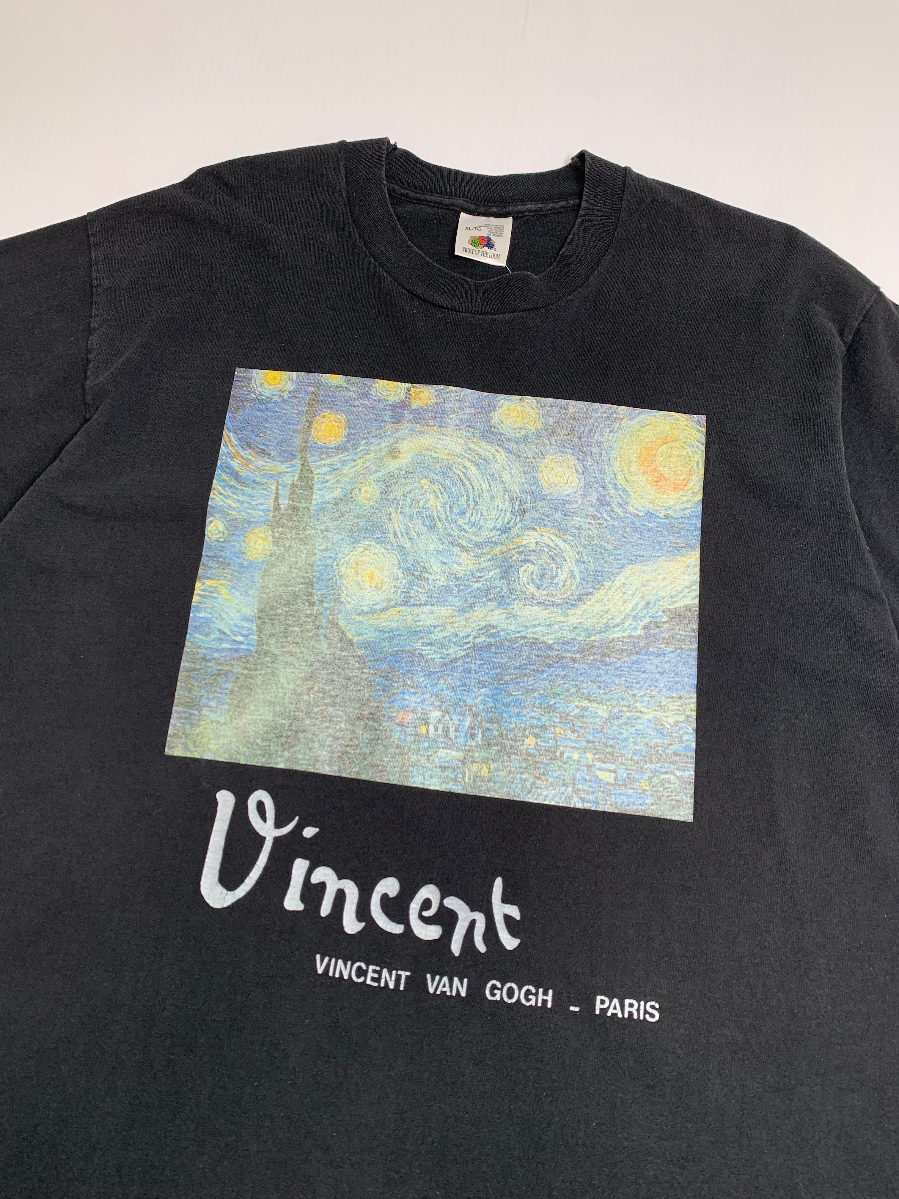 Vintage Vincent Van Gogh Starry Night Art Tee XL