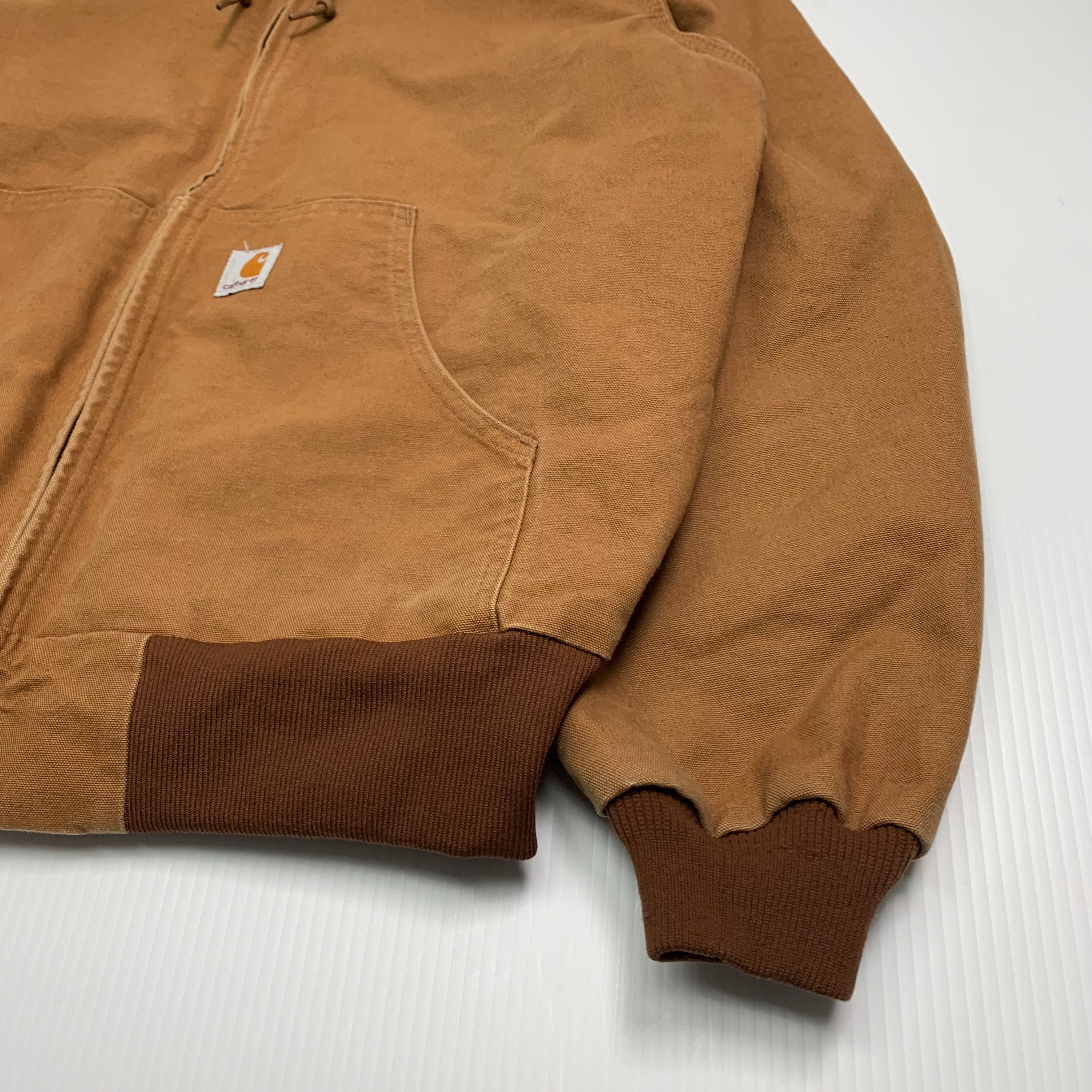 Carhartt Tan Hooded Jacket L