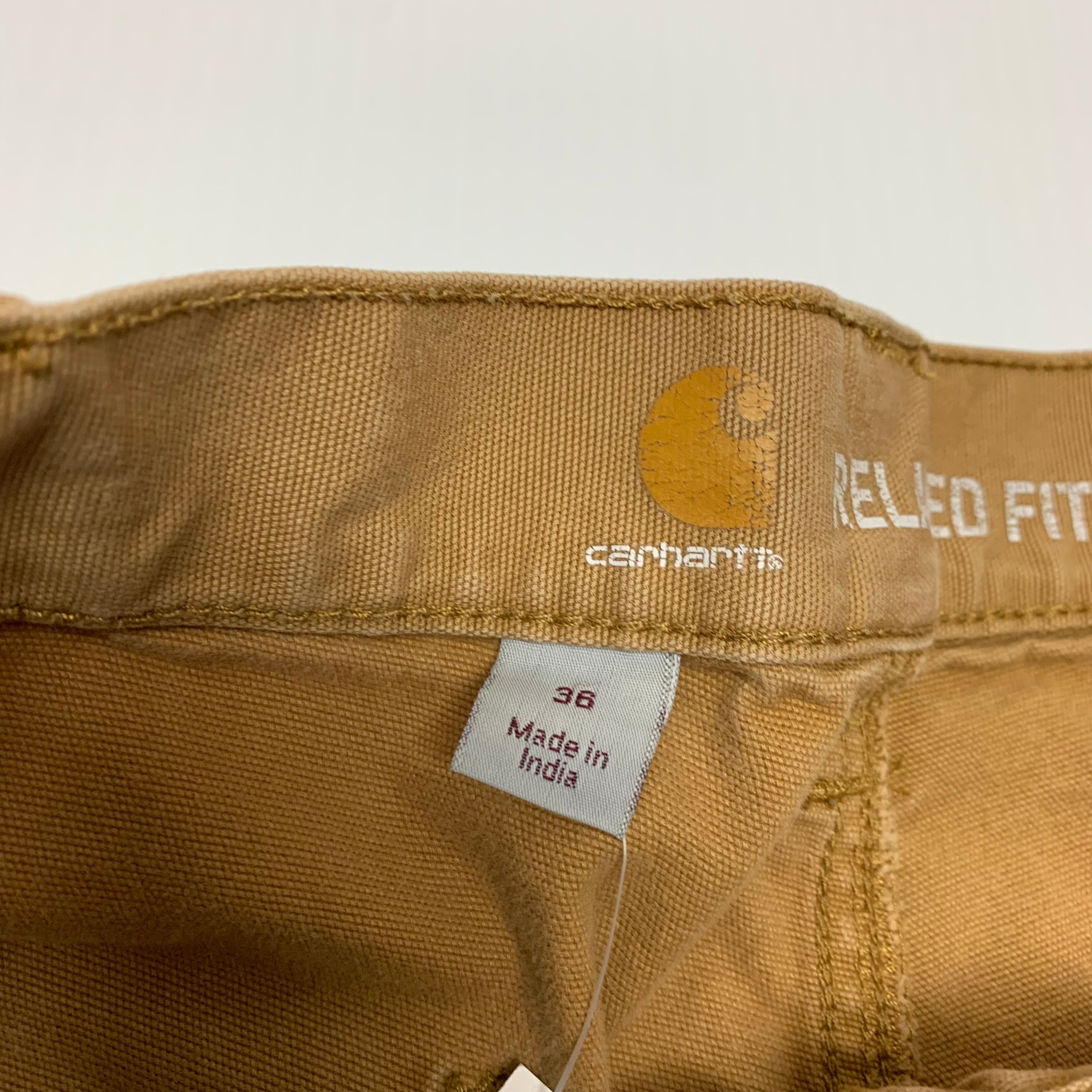 Beige Carhartt Carpenter Shorts 34