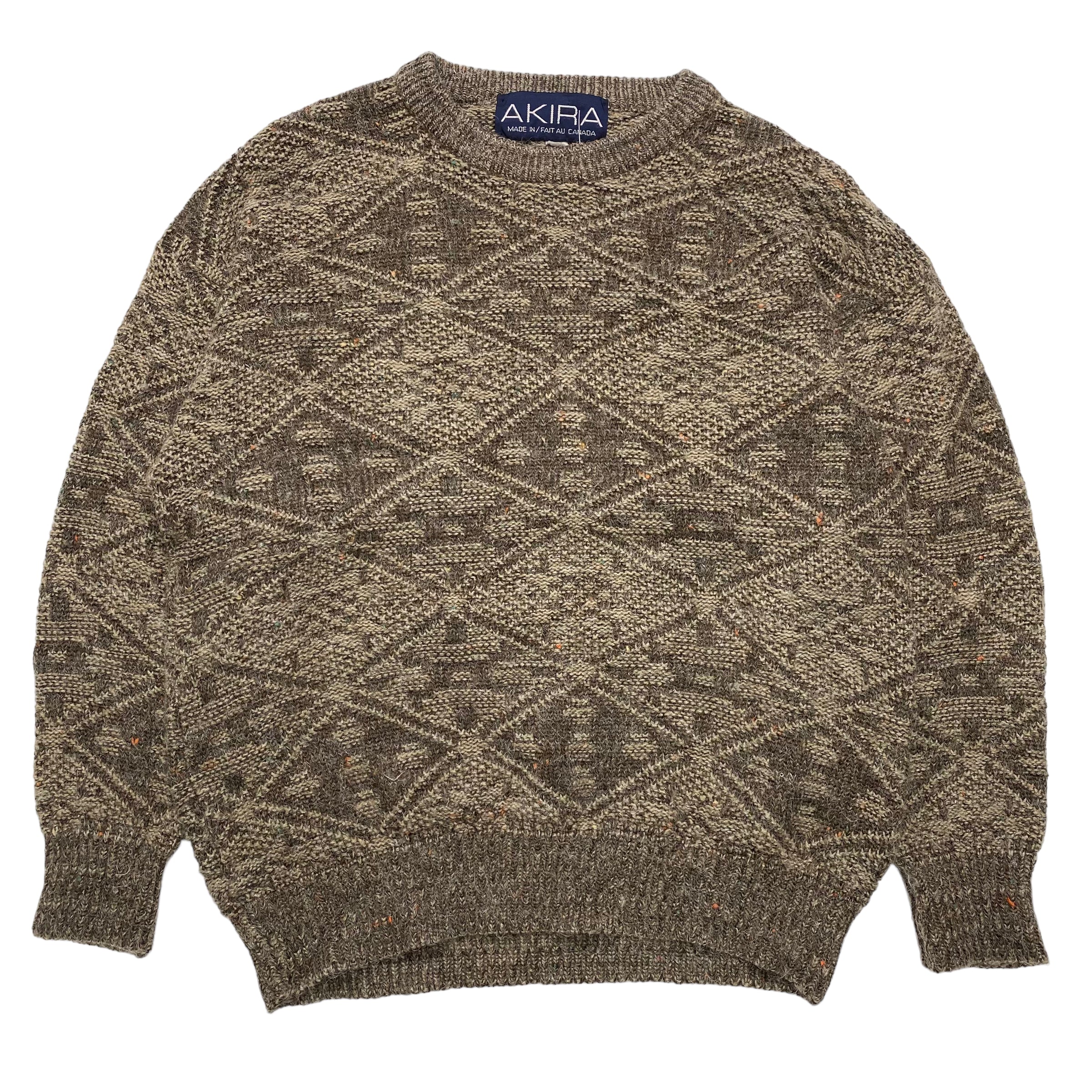 Akira Brown Knit Sweater M