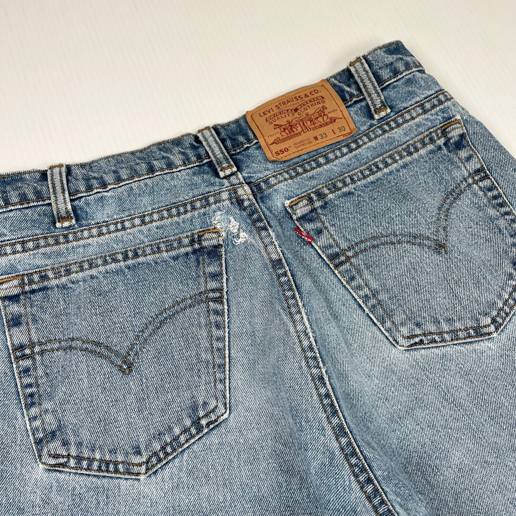 Rework Vintage Levi's x England Baggy Denim Shorts