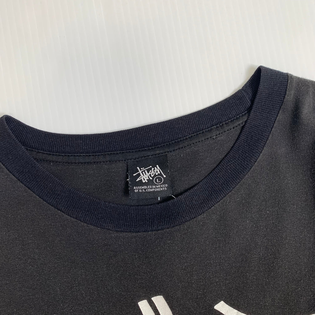 Stussy Graffiti Font Cities Graphic Tee L