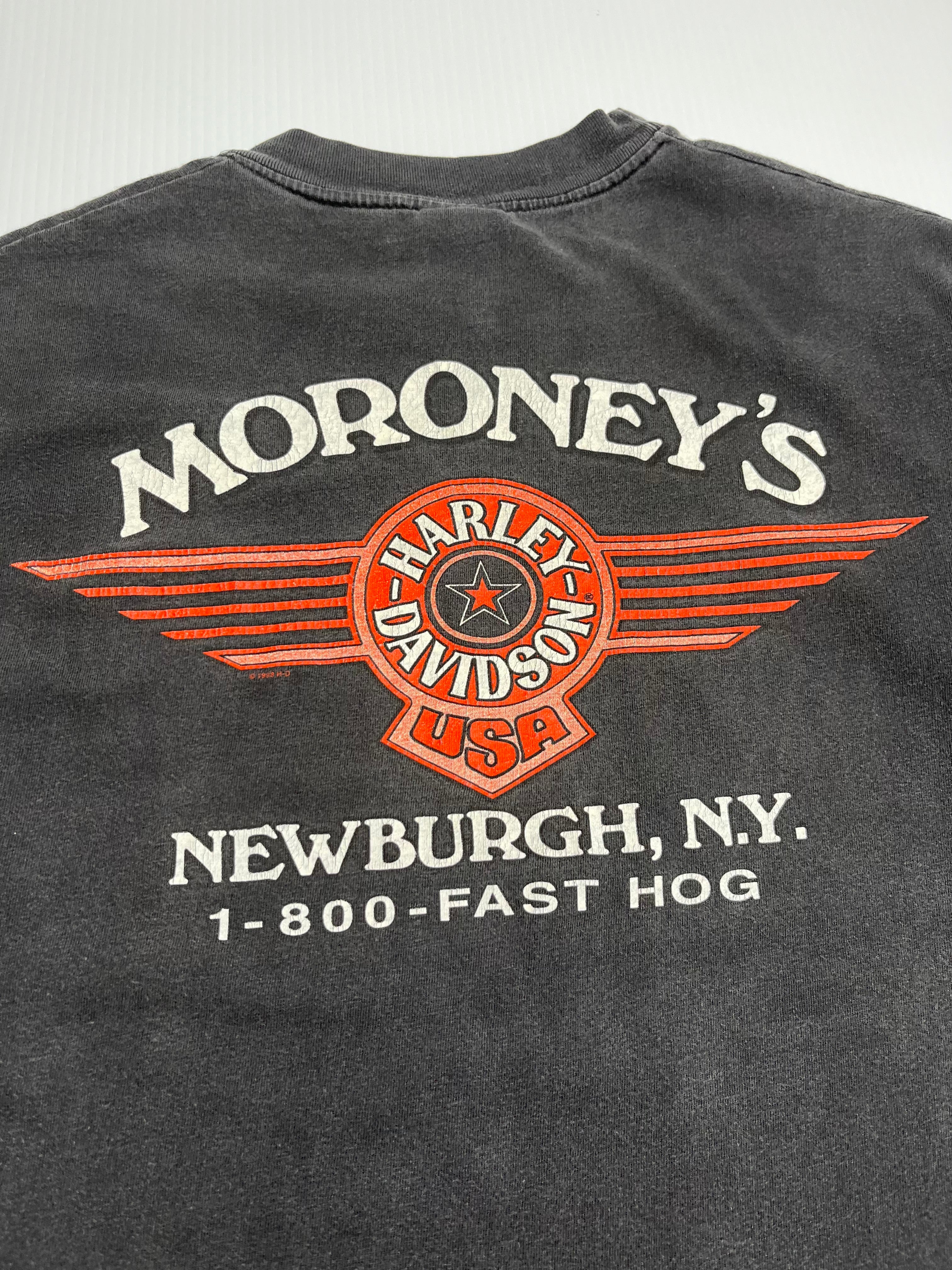 90s Harley Davidson Moroney's New York Tee L