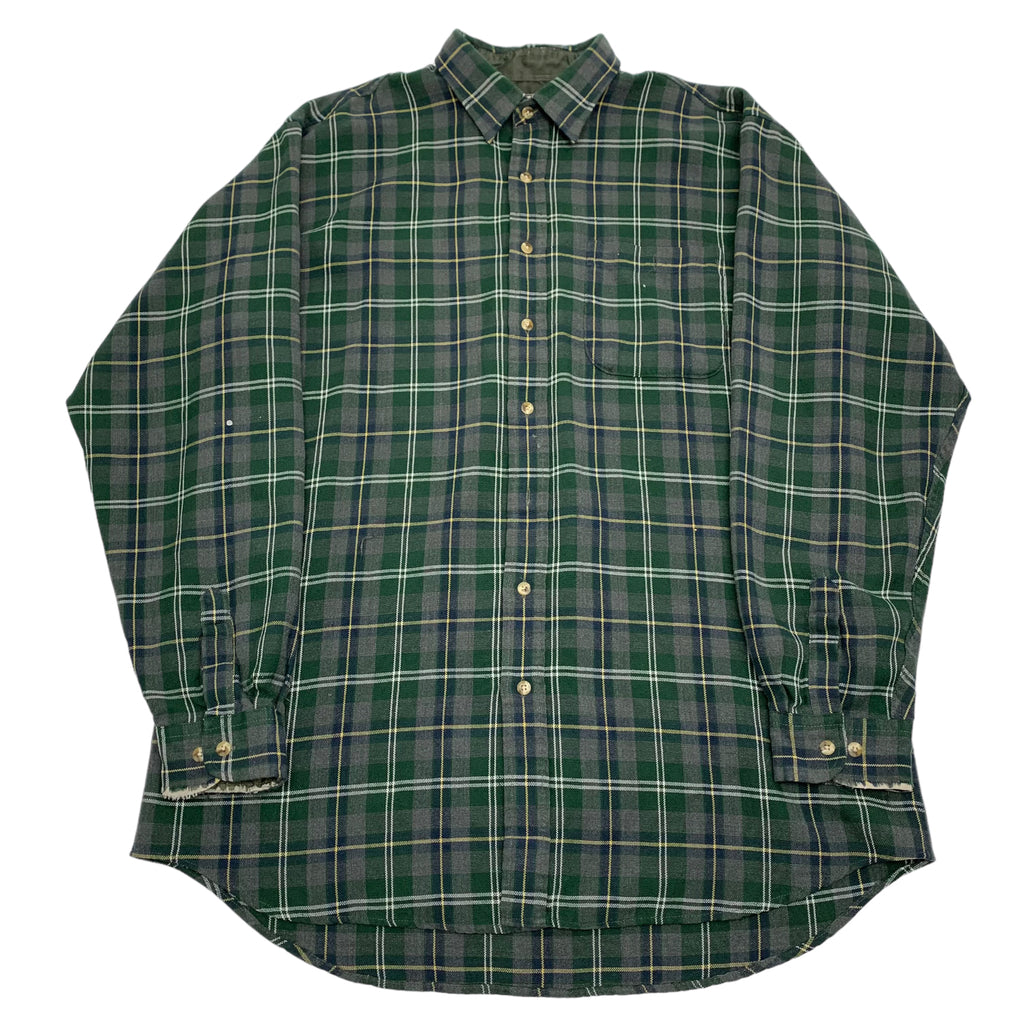 90s Marks Work Warehouse Plaid Button-Up L