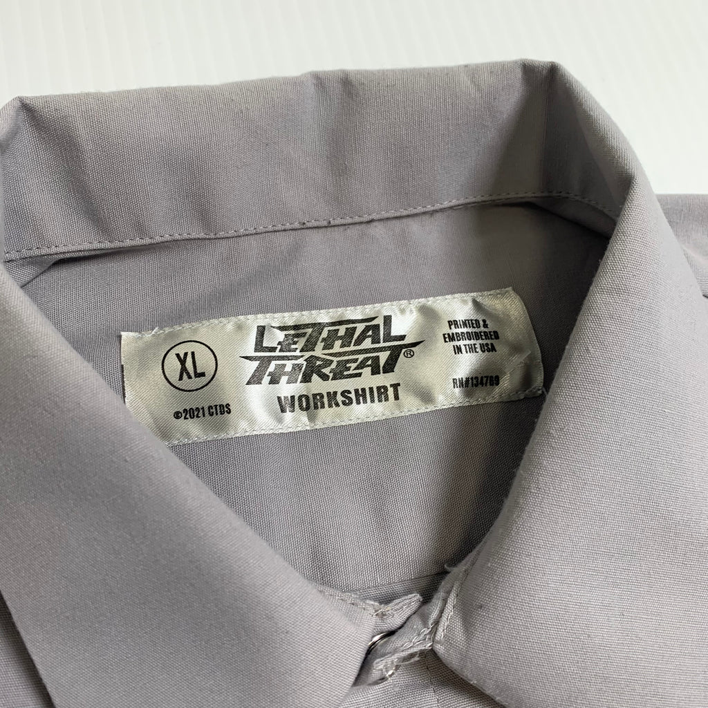 Lethal Threat Bombs Away Workshirt Button Up XL