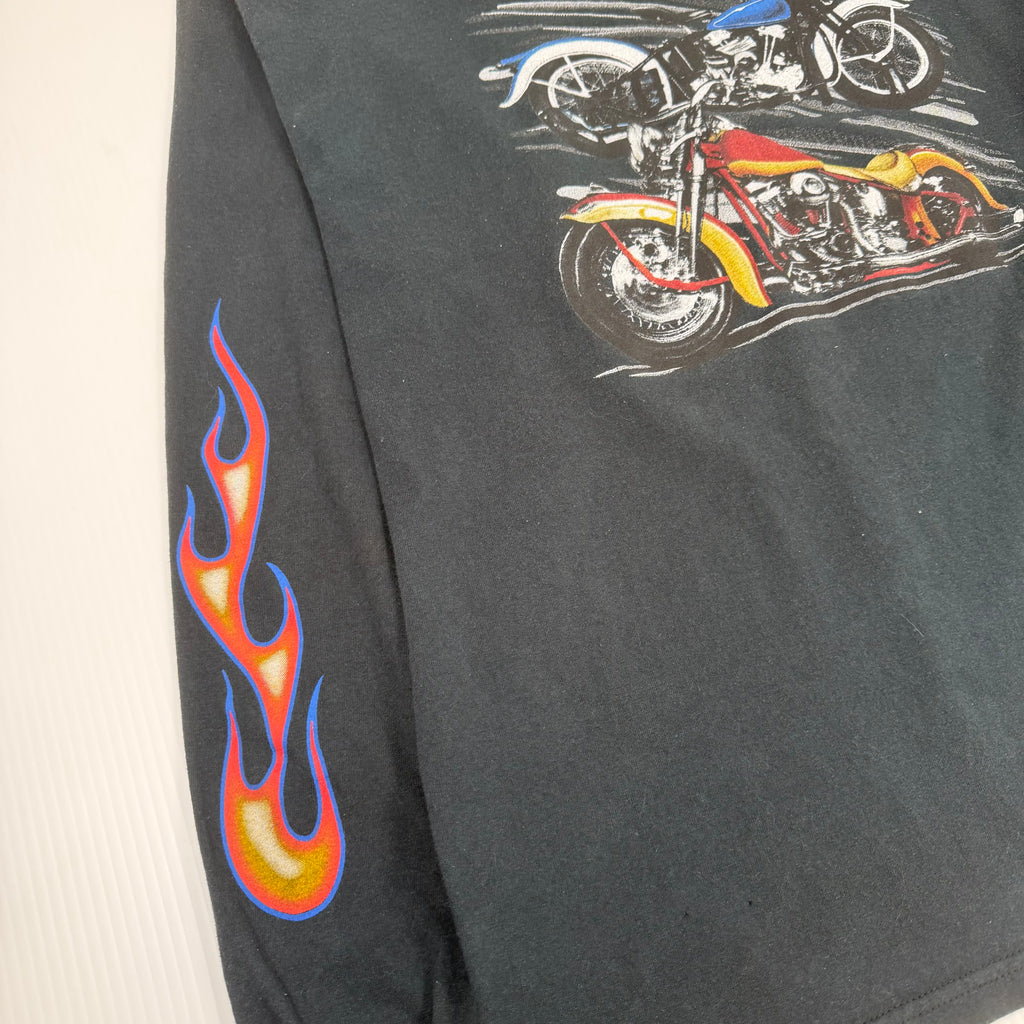 Vintage D&D Cycle Doctor Flame Longsleeve Shirt 2XL