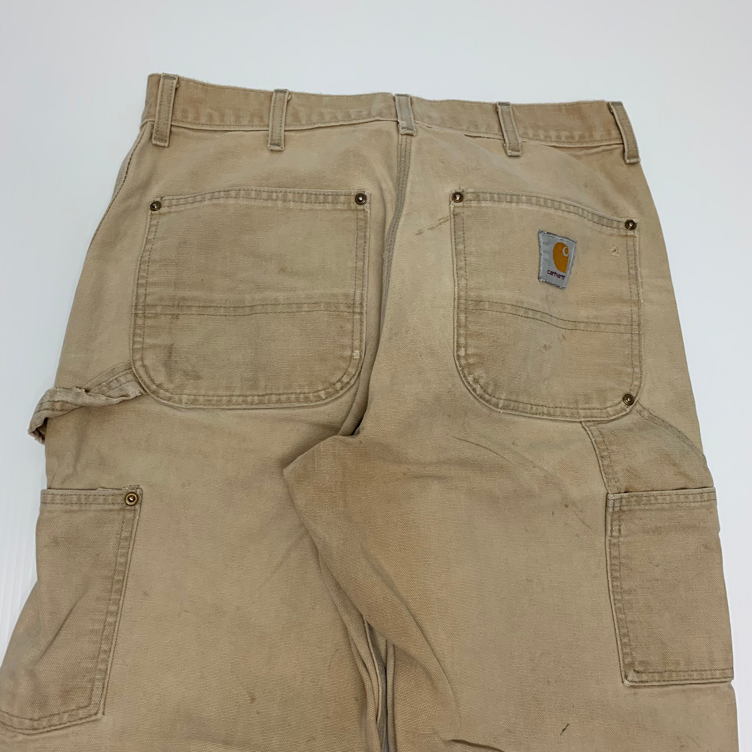 Carhartt Faded Tan Double Knee Denim 32x32