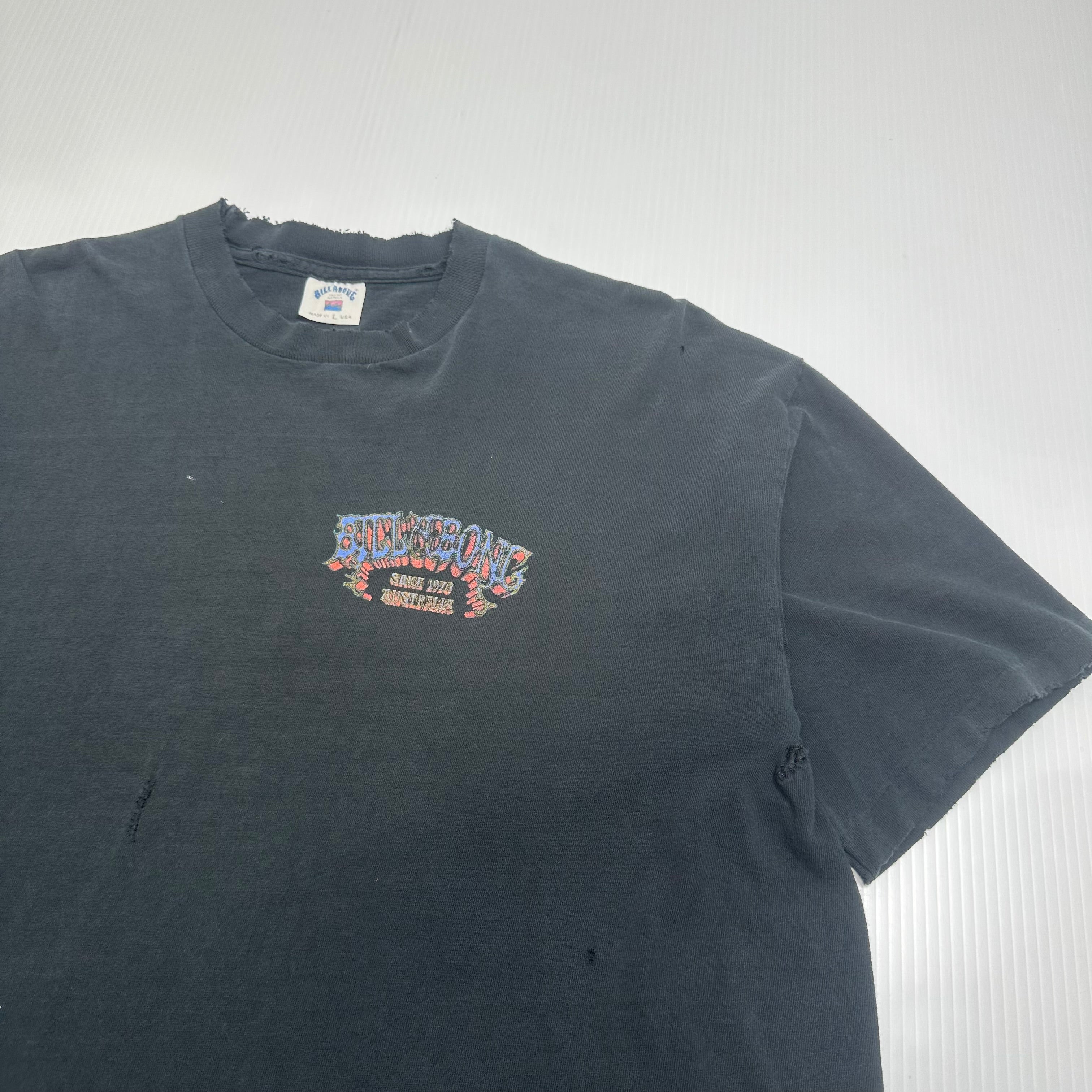 90s Billabong Australia Distressed Surf Tee L