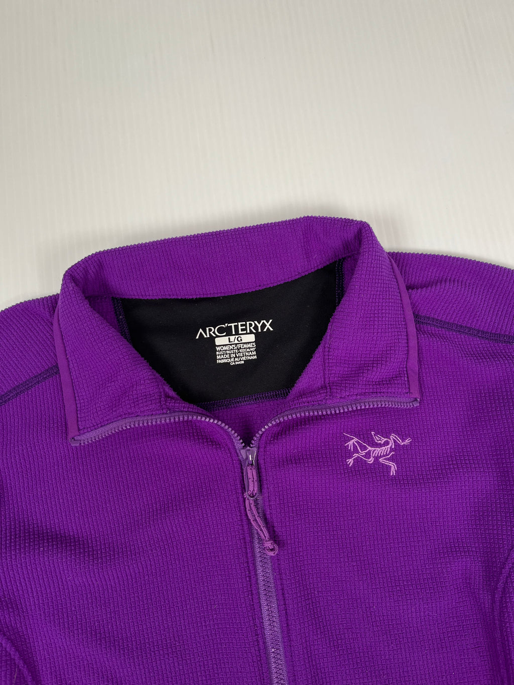 Arc'teryx Grid Fleece Full Zip Light Jacket Women's L
