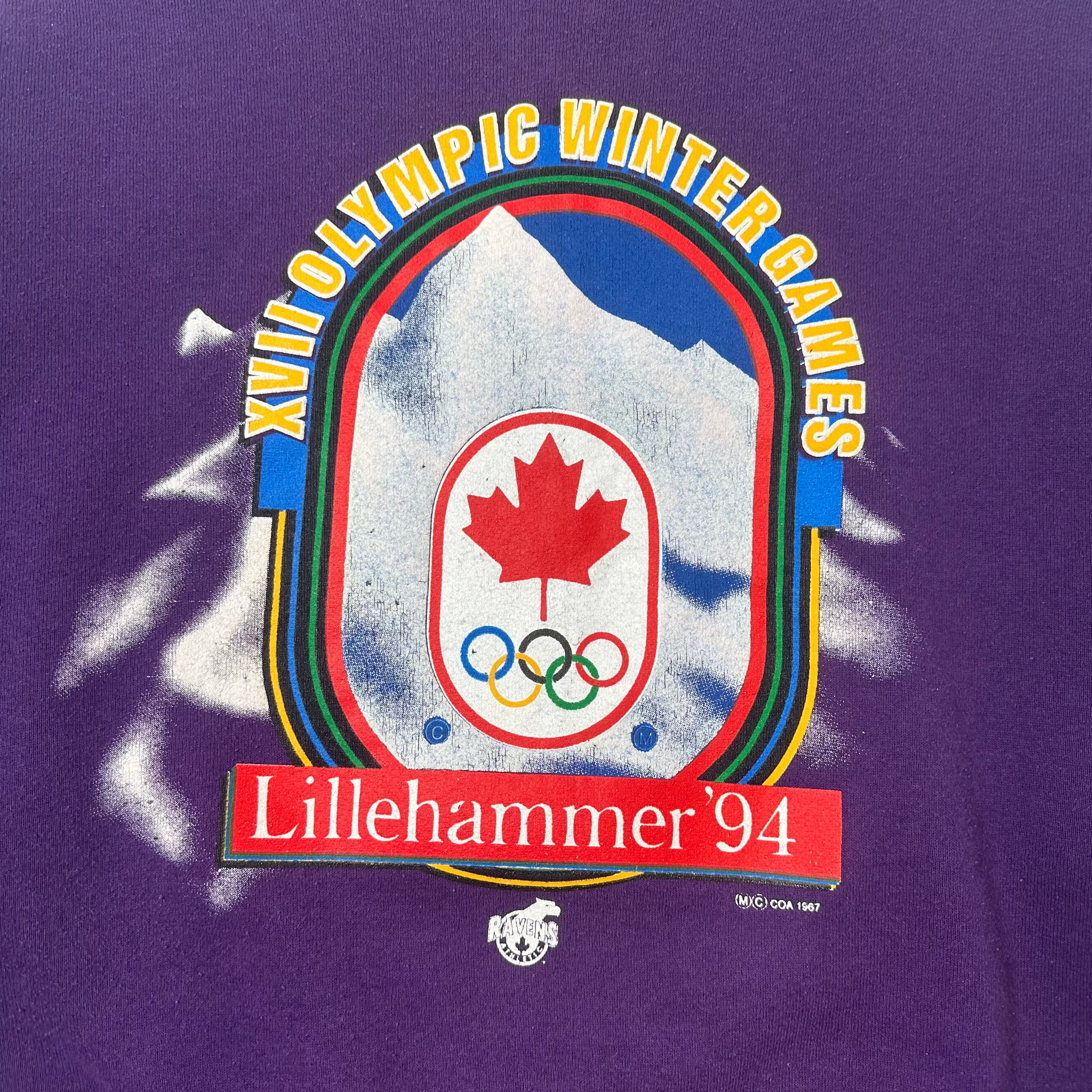 1994 Lillehammer XVII Olympic Winter Games Crewneck XL