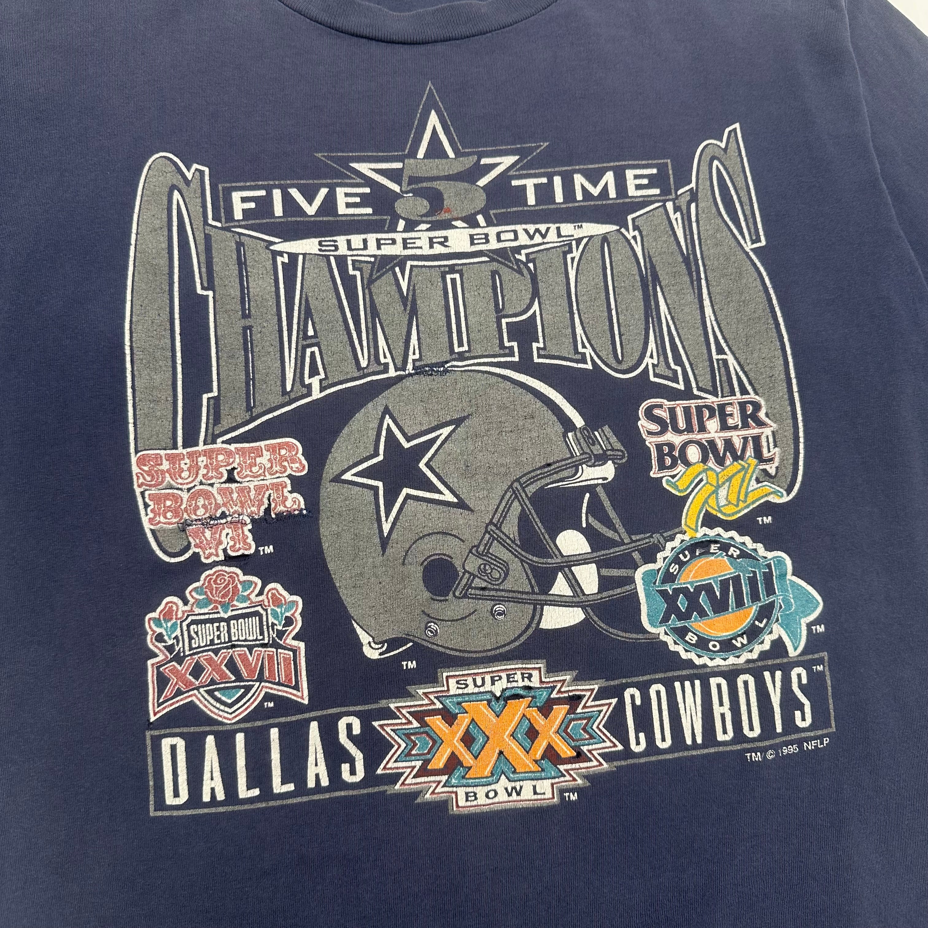 1995 Dallas Cowboys NFL Super Bowl Graphic Tee M