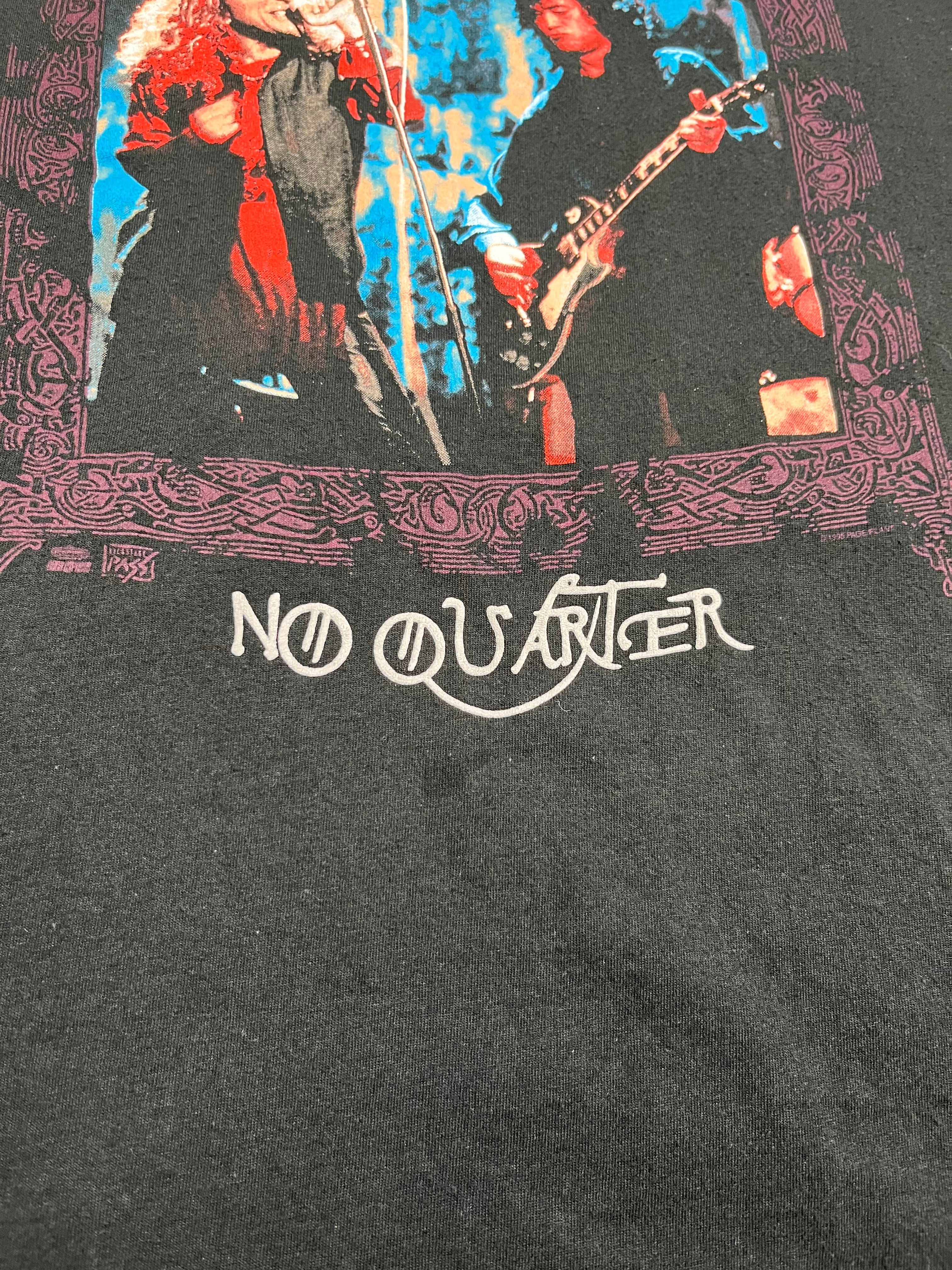 1995 Jimmy Page Robert Plant No Quarter Cutoff Shirt XL