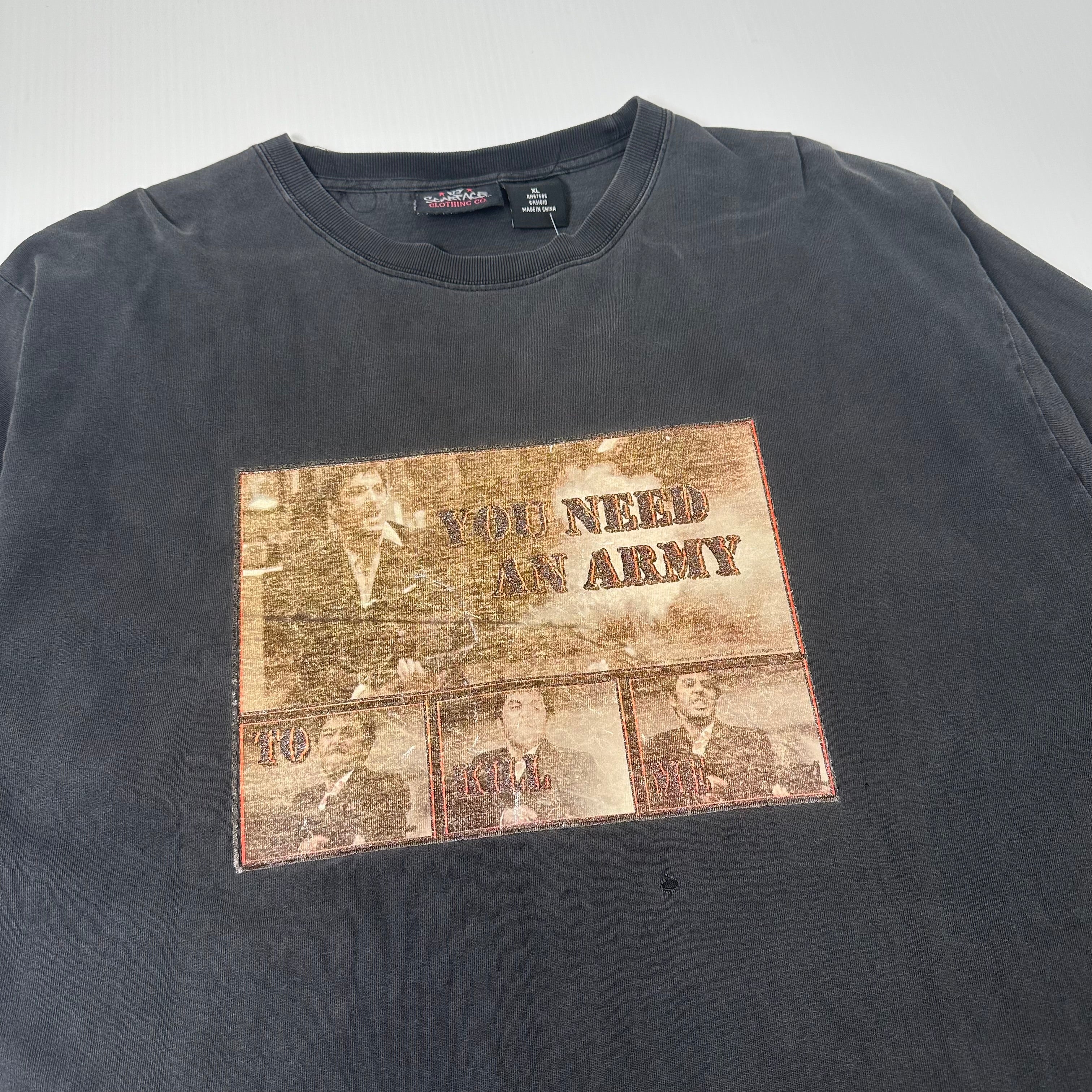 Y2K Scarface You Need An Army Graphic Tee XL