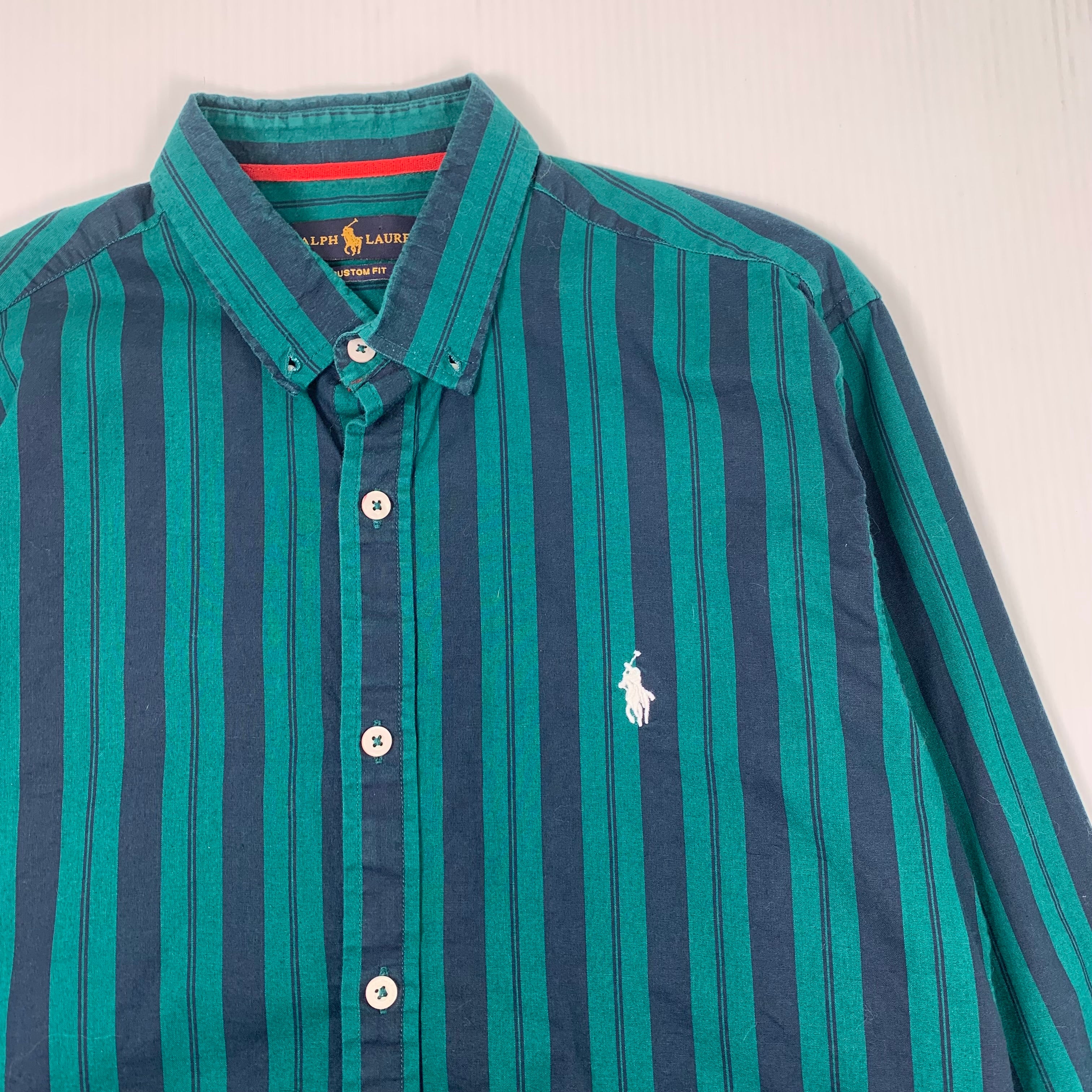 Polo Ralph Lauren Vertical Stripe Button Up Shirt L