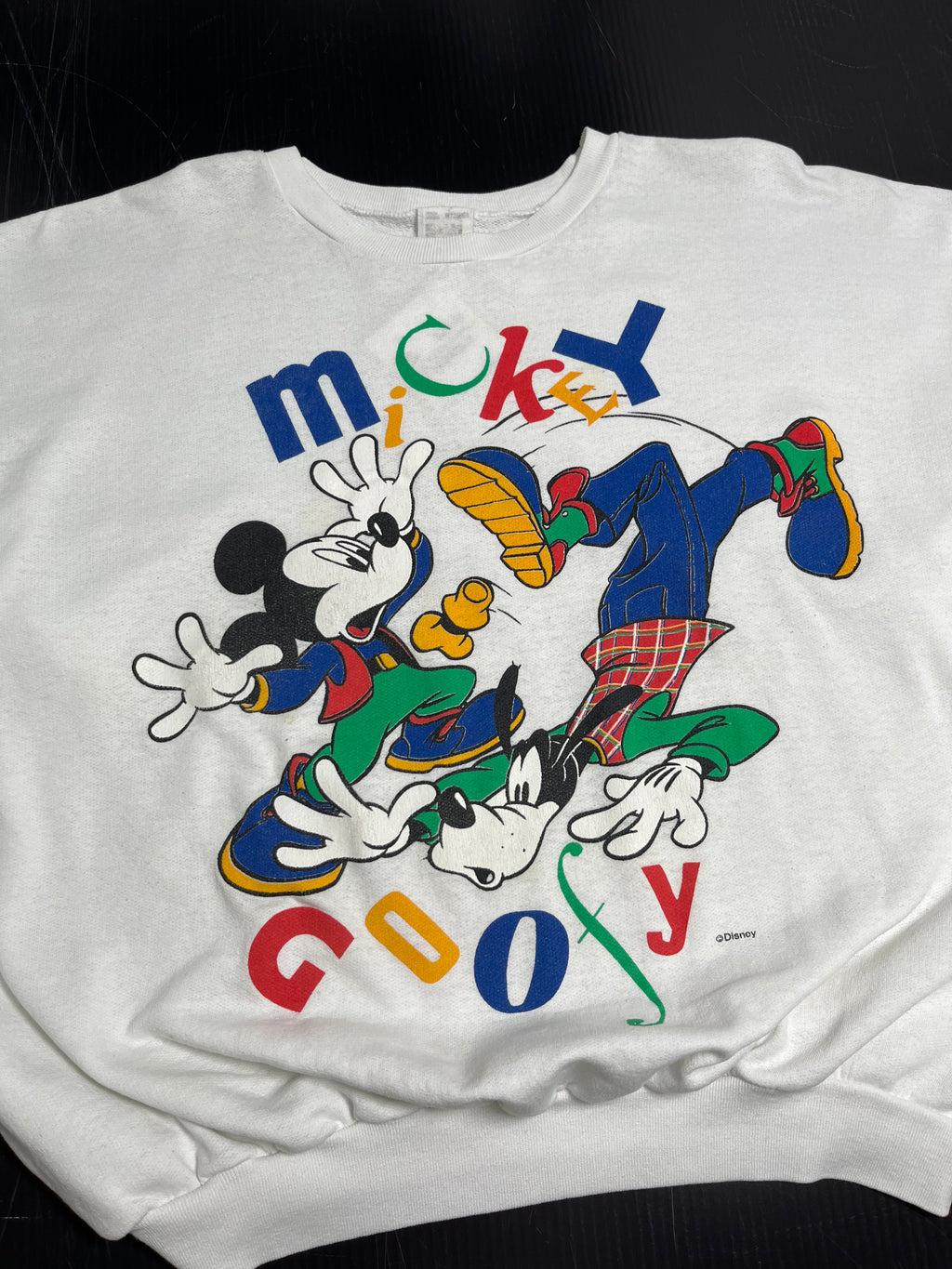 Vintage Mickey & Goofy Graphic Crewneck XXL