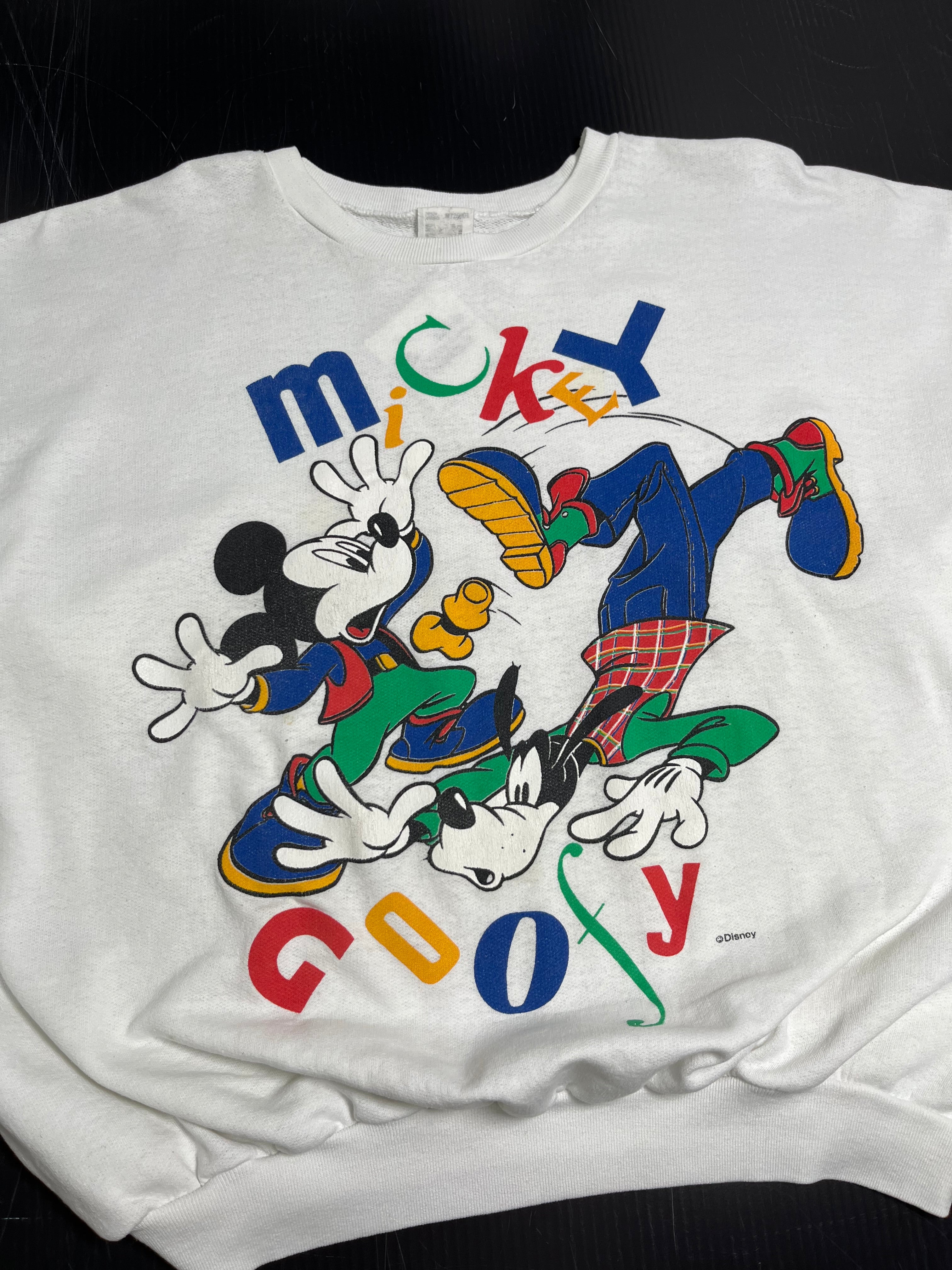 Vintage Mickey & Goofy Graphic Crewneck XXL