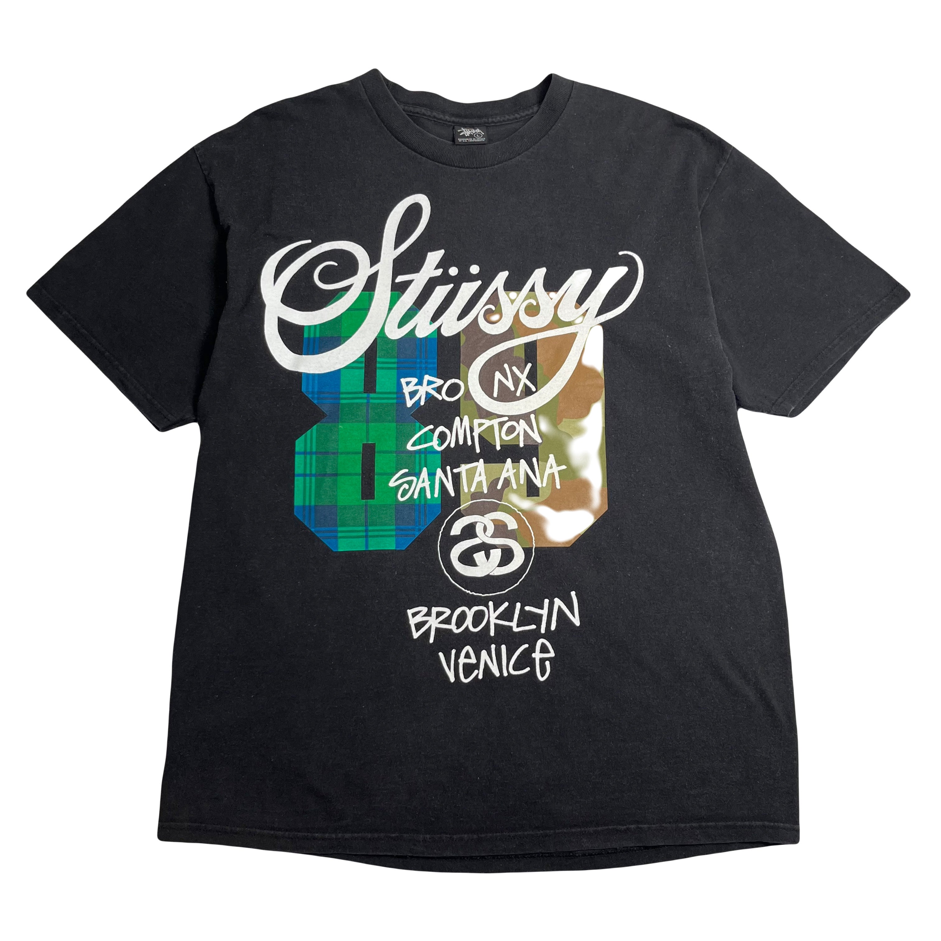 Stussy 89 Cities Graphic Tee L