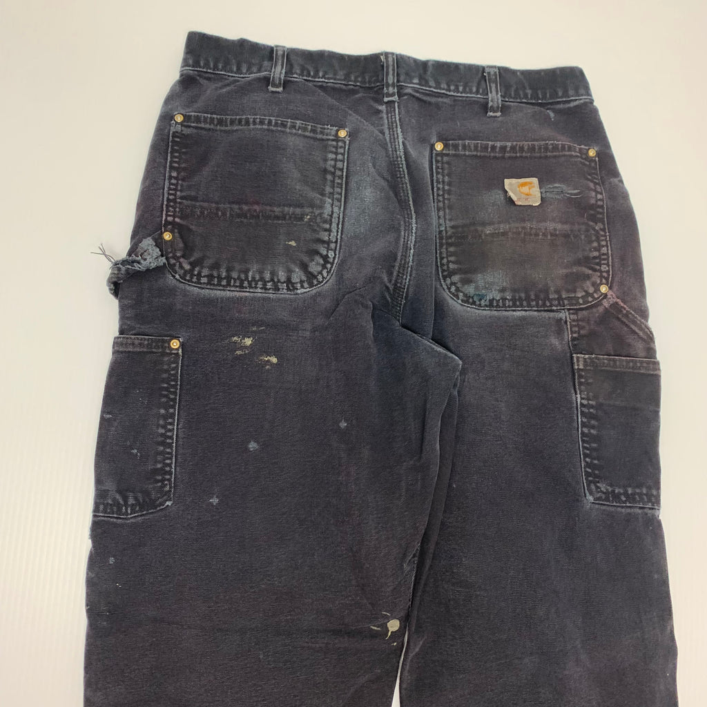 Carhartt Black Double Knee Denim 34x32 1213