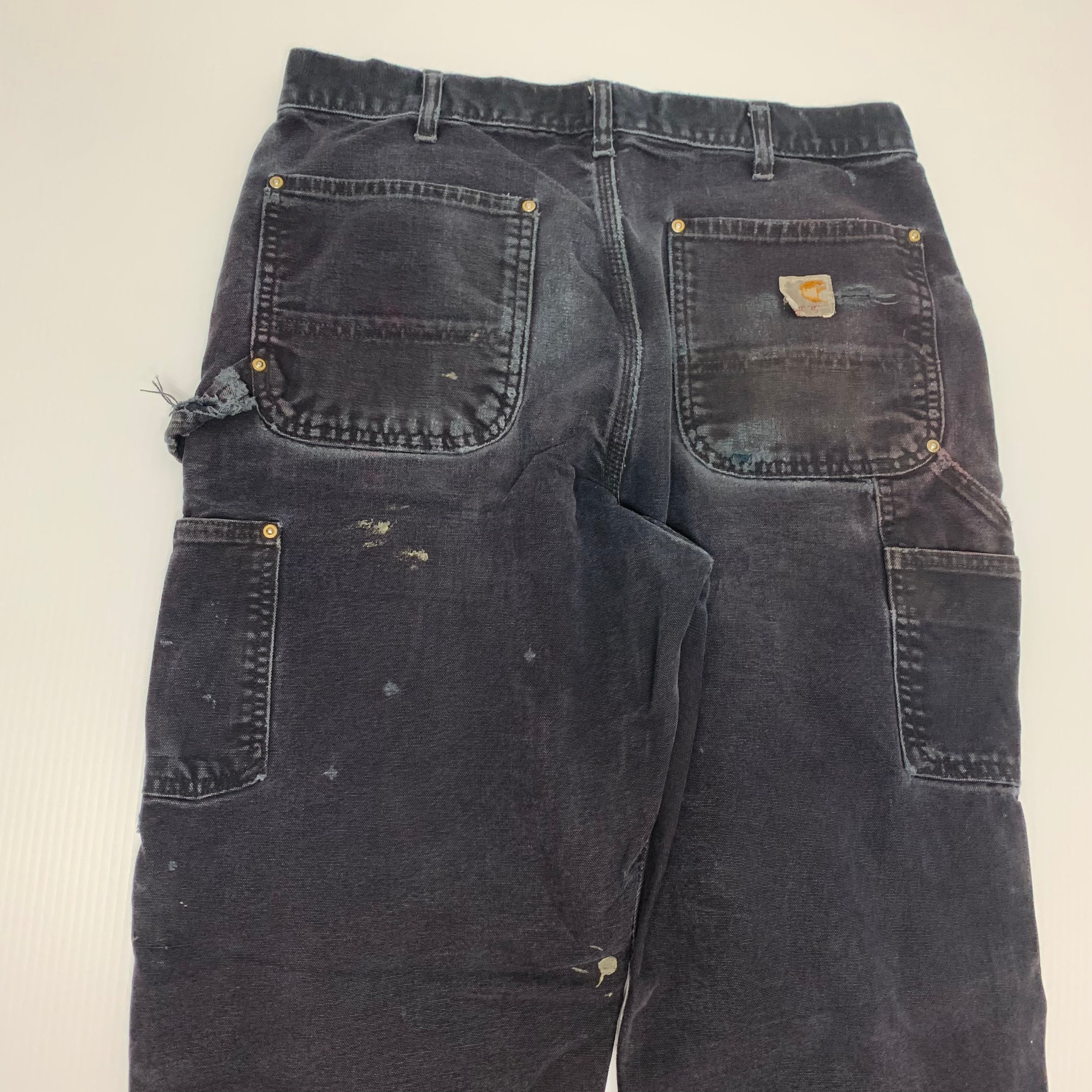 Carhartt Black Double Knee Denim 34x32 1213