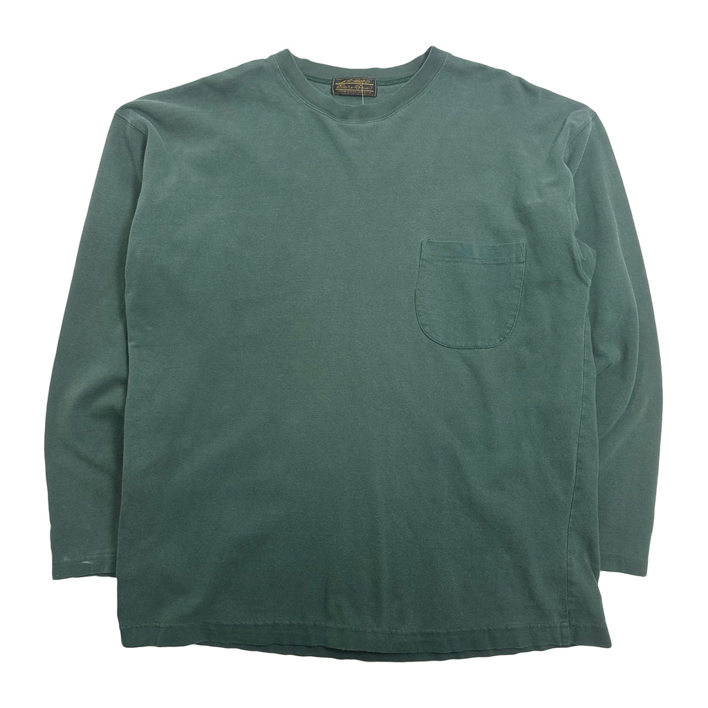 Vintage Eddie Bauer Faded Pocket Longsleeve Shirt XL