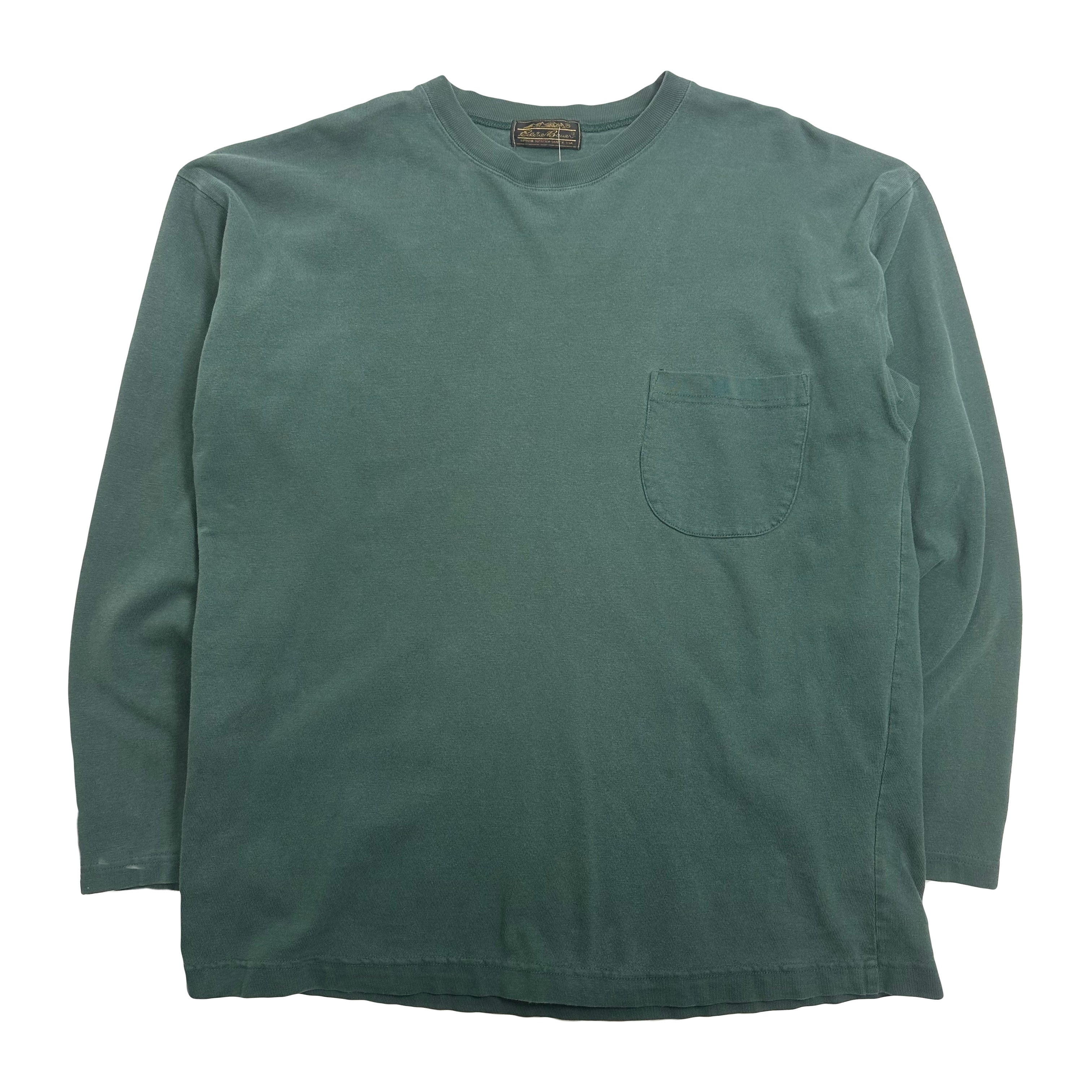 Vintage Eddie Bauer Faded Pocket Longsleeve Shirt XL
