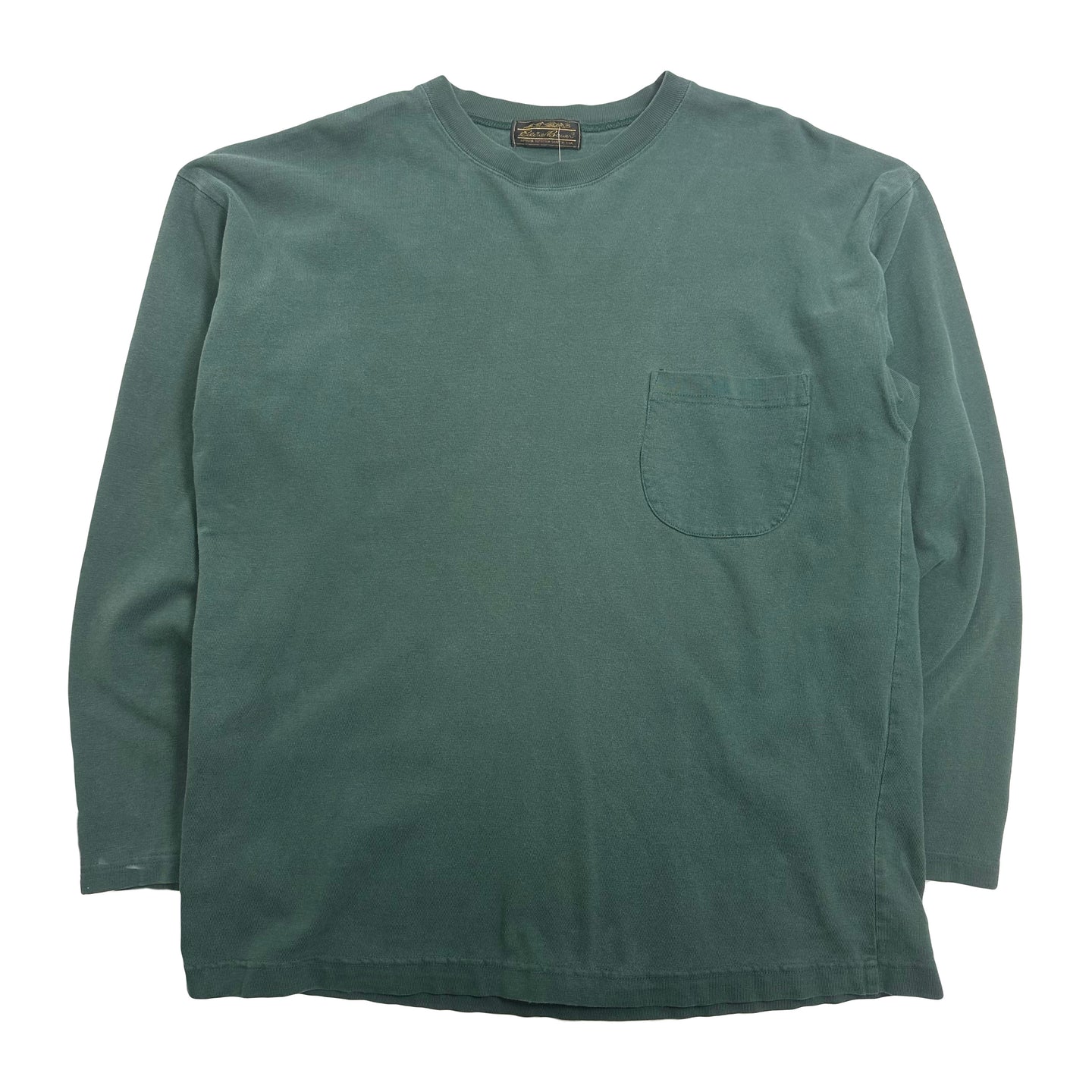 Vintage Eddie Bauer Faded Pocket Longsleeve Shirt XL