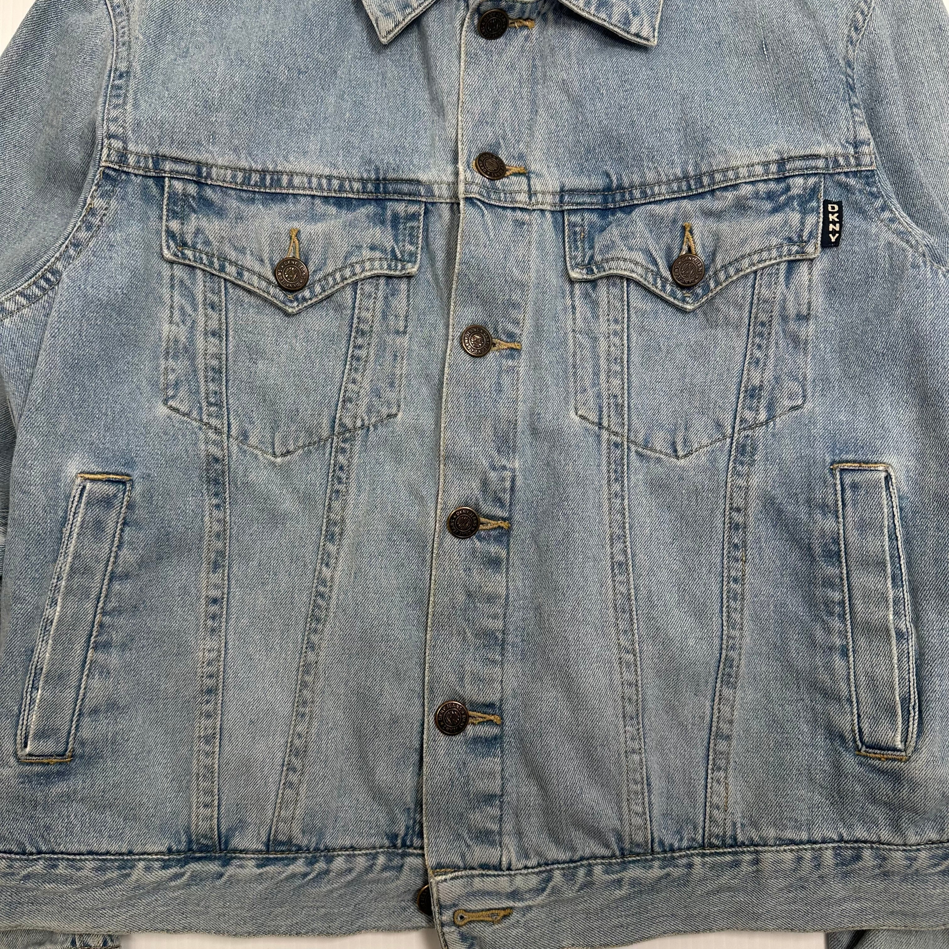 Vintage DKNY Light Wash Denim Jacket Women's M