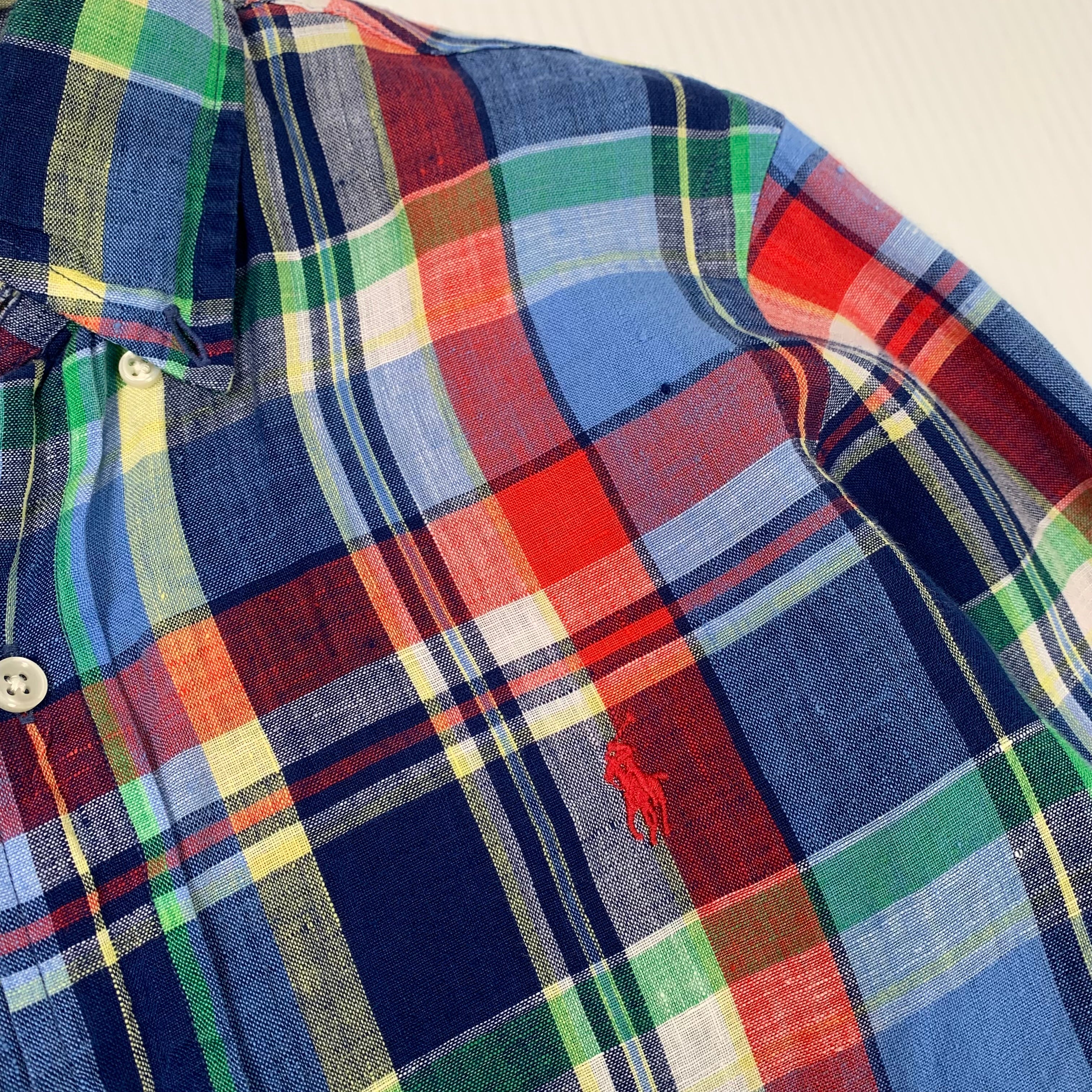 Polo Ralph Lauren Multicolor Linen Button Up Shirt XS