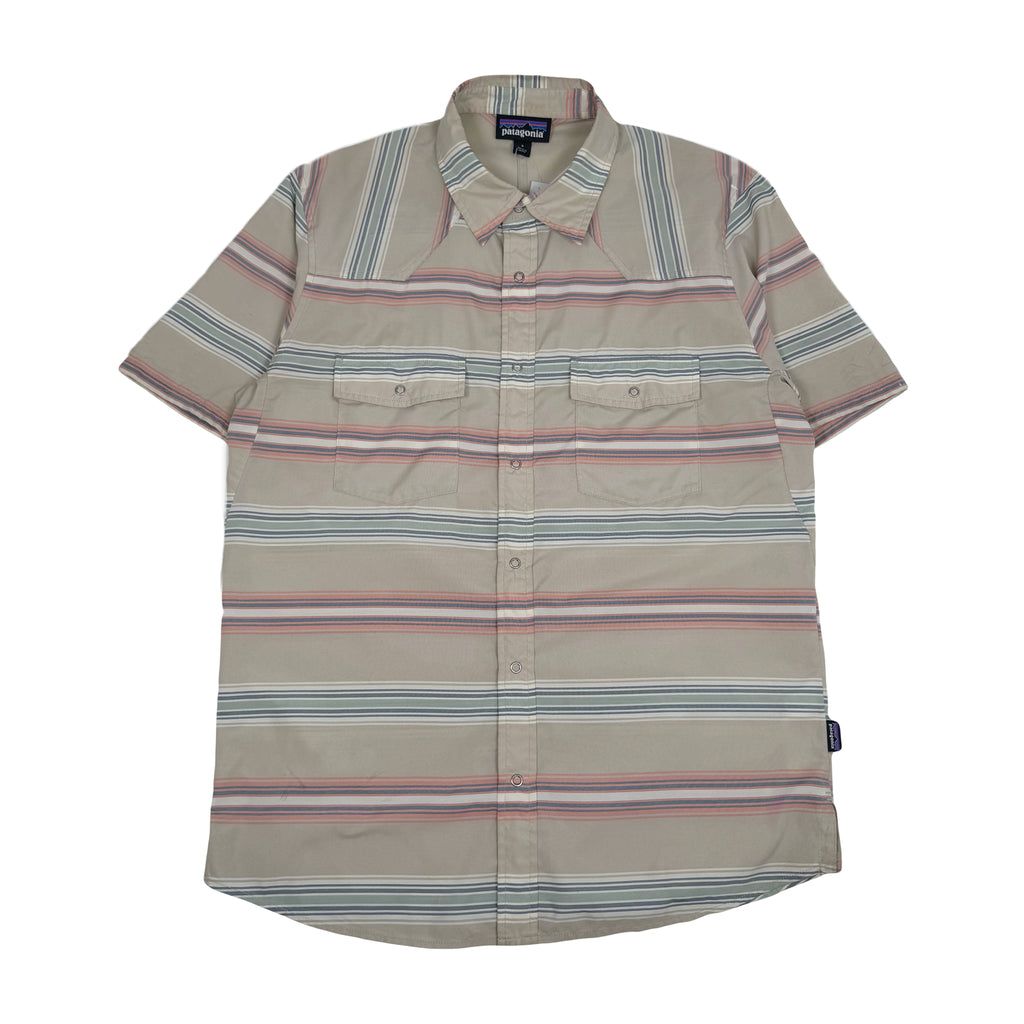 Patagonia Stripe Short Sleeve Button Up Shirt S
