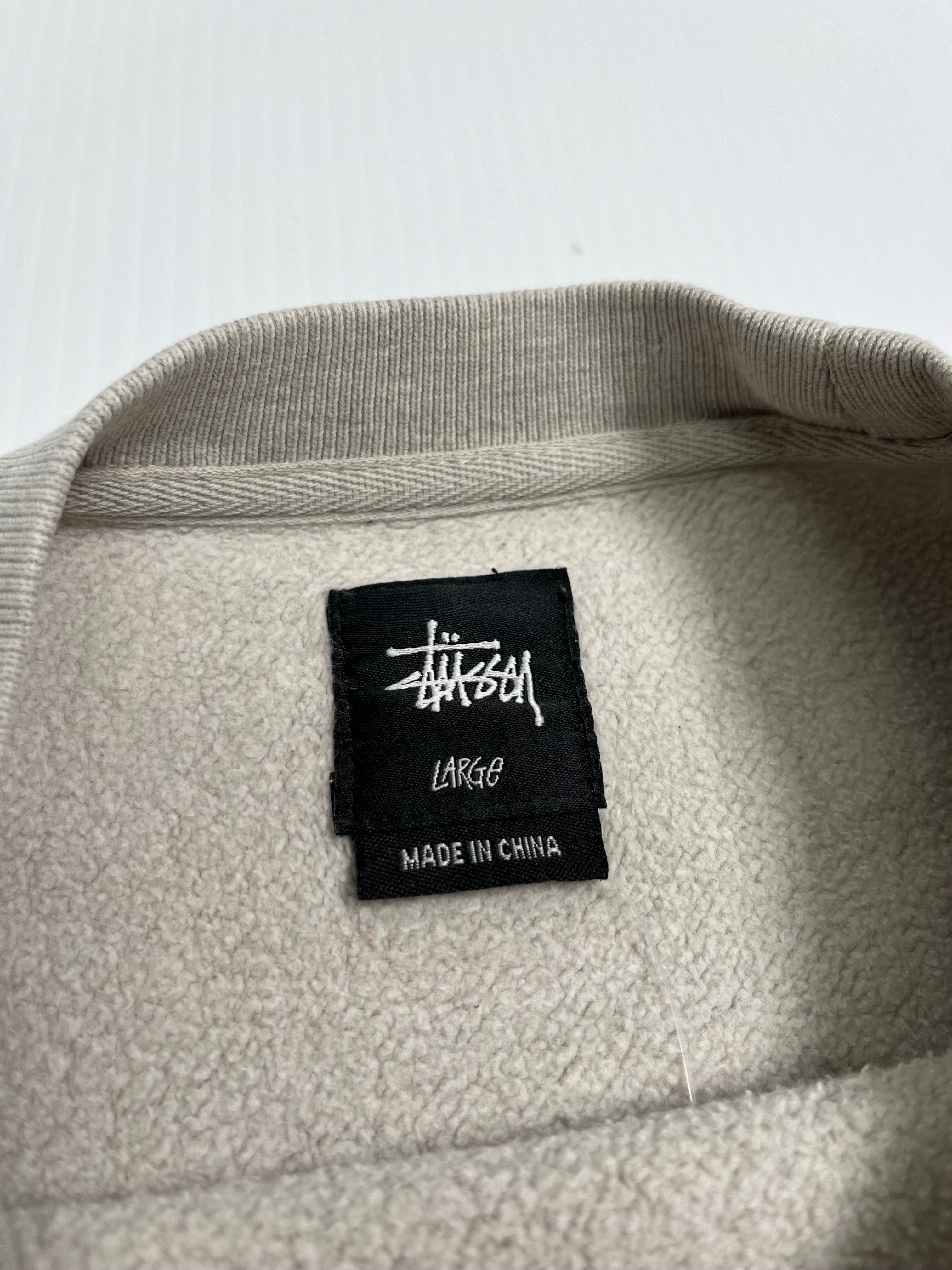 Stüssy Army Patch Letter Crewneck L