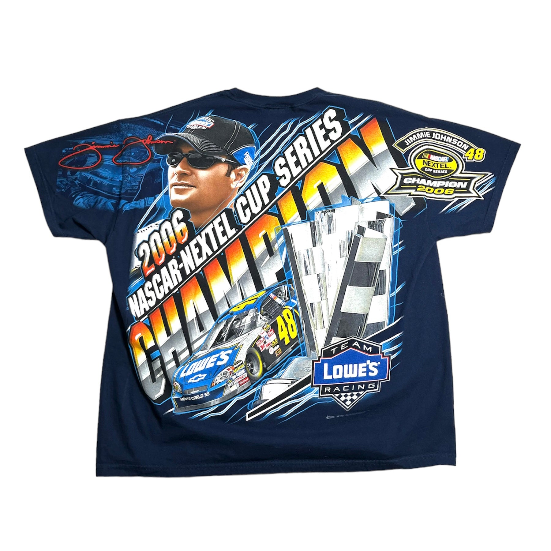 2006 Jimmie Johnson NASCAR Champion AOP Tee XXL
