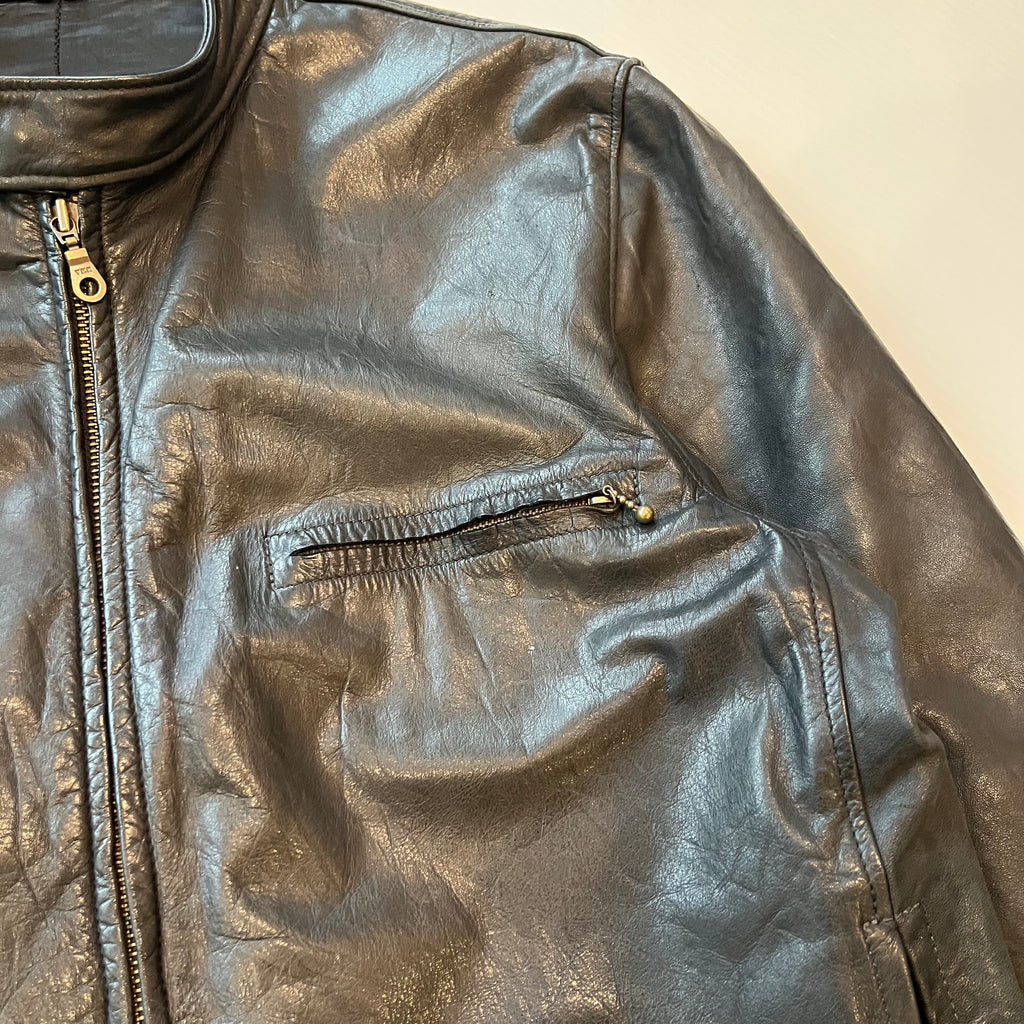 Vintage Roots Canada Leather Moto Jacket M