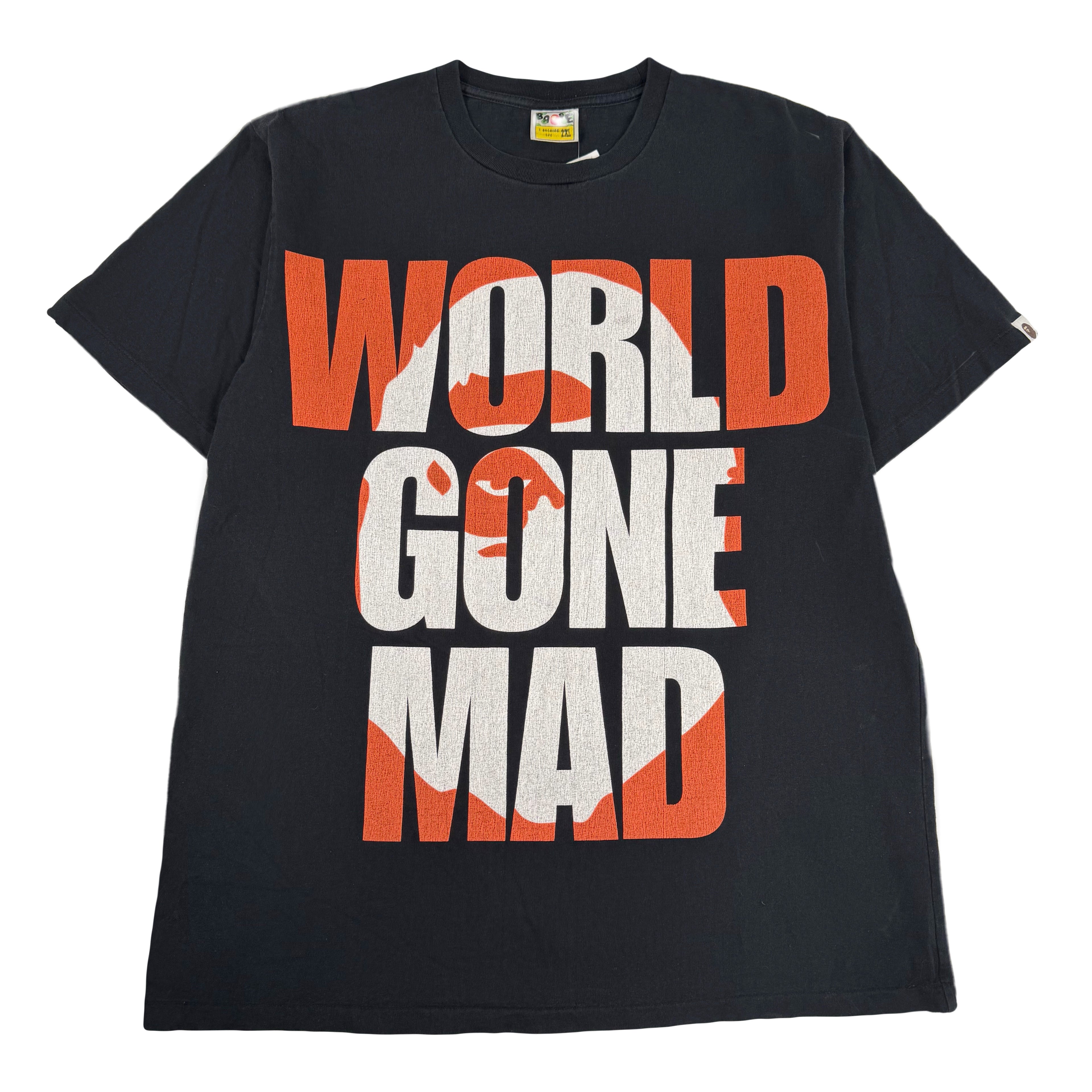 BAPE World Gone Mad Graphic Tee XXL