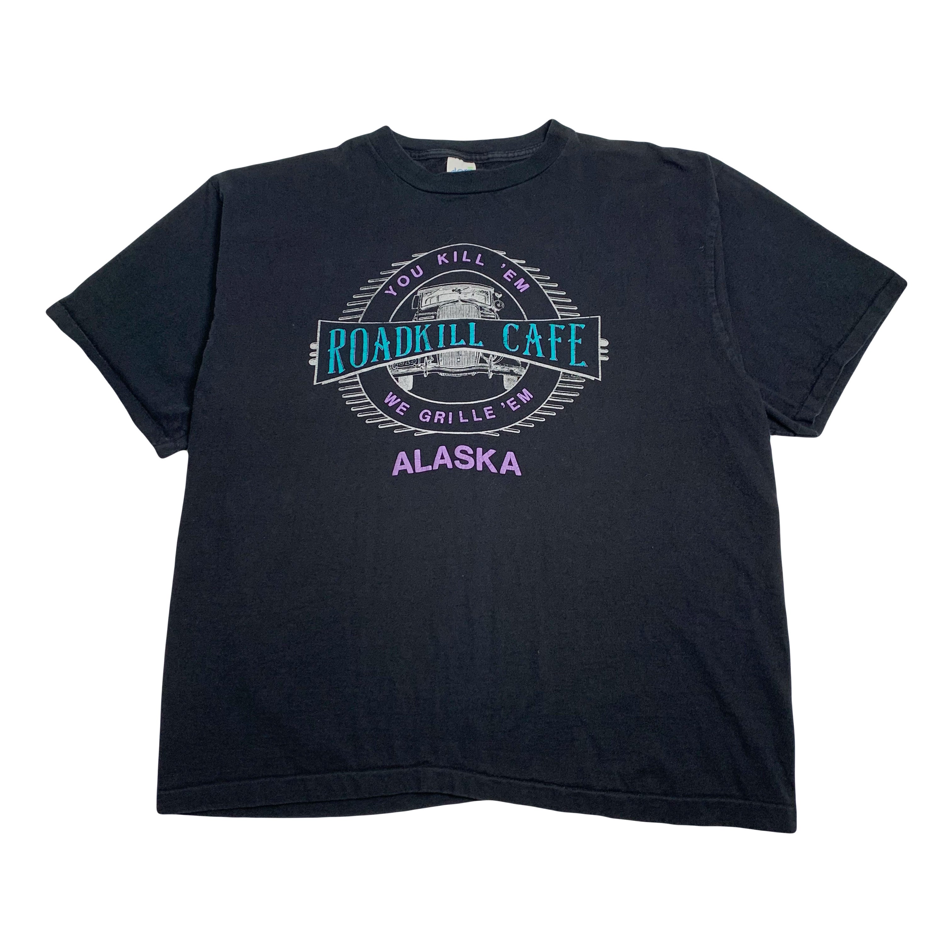 Vintage Roadkill Cafe Alaska Tee XXL