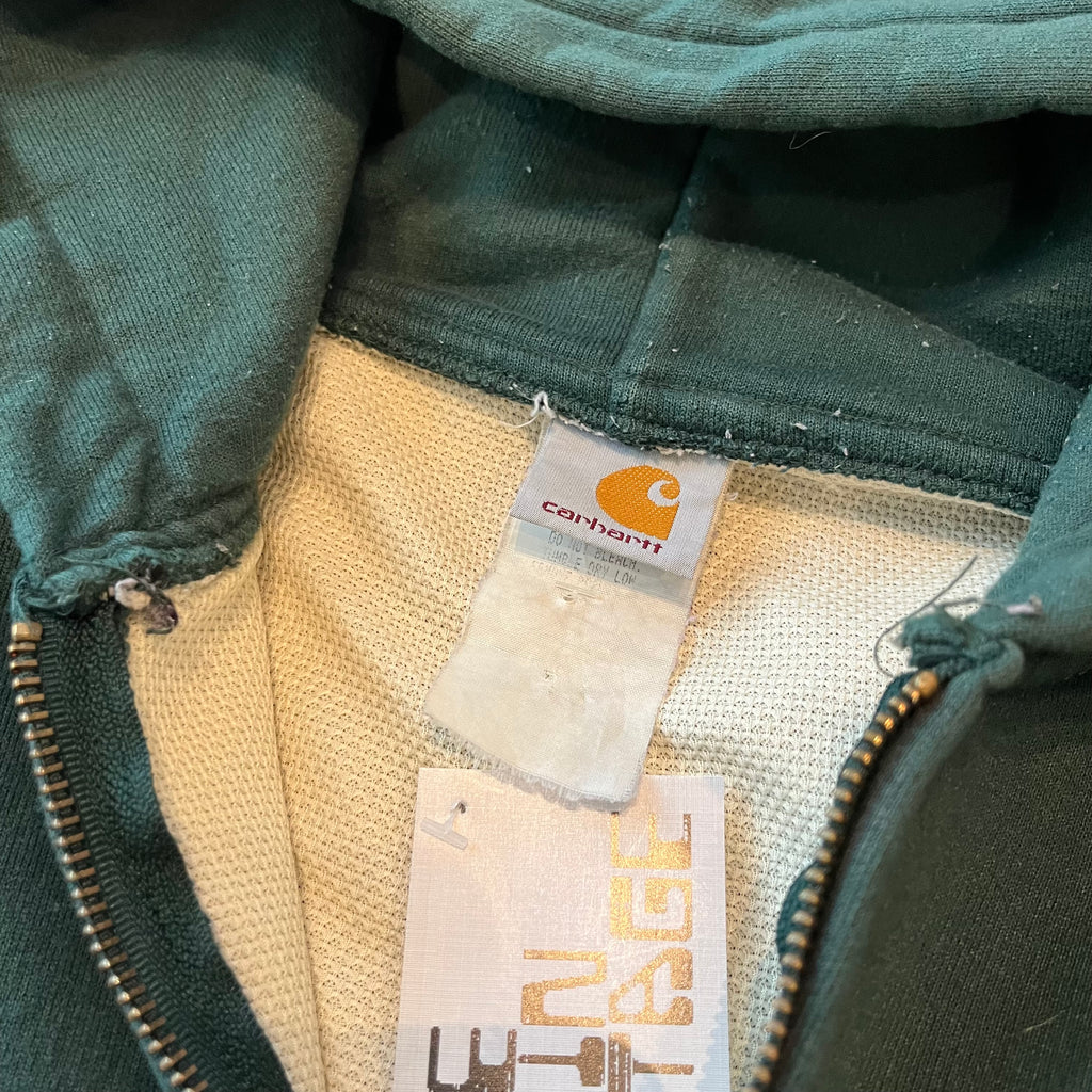 Vintage Carhartt Full Zip Thermal Lined Hoodie XL