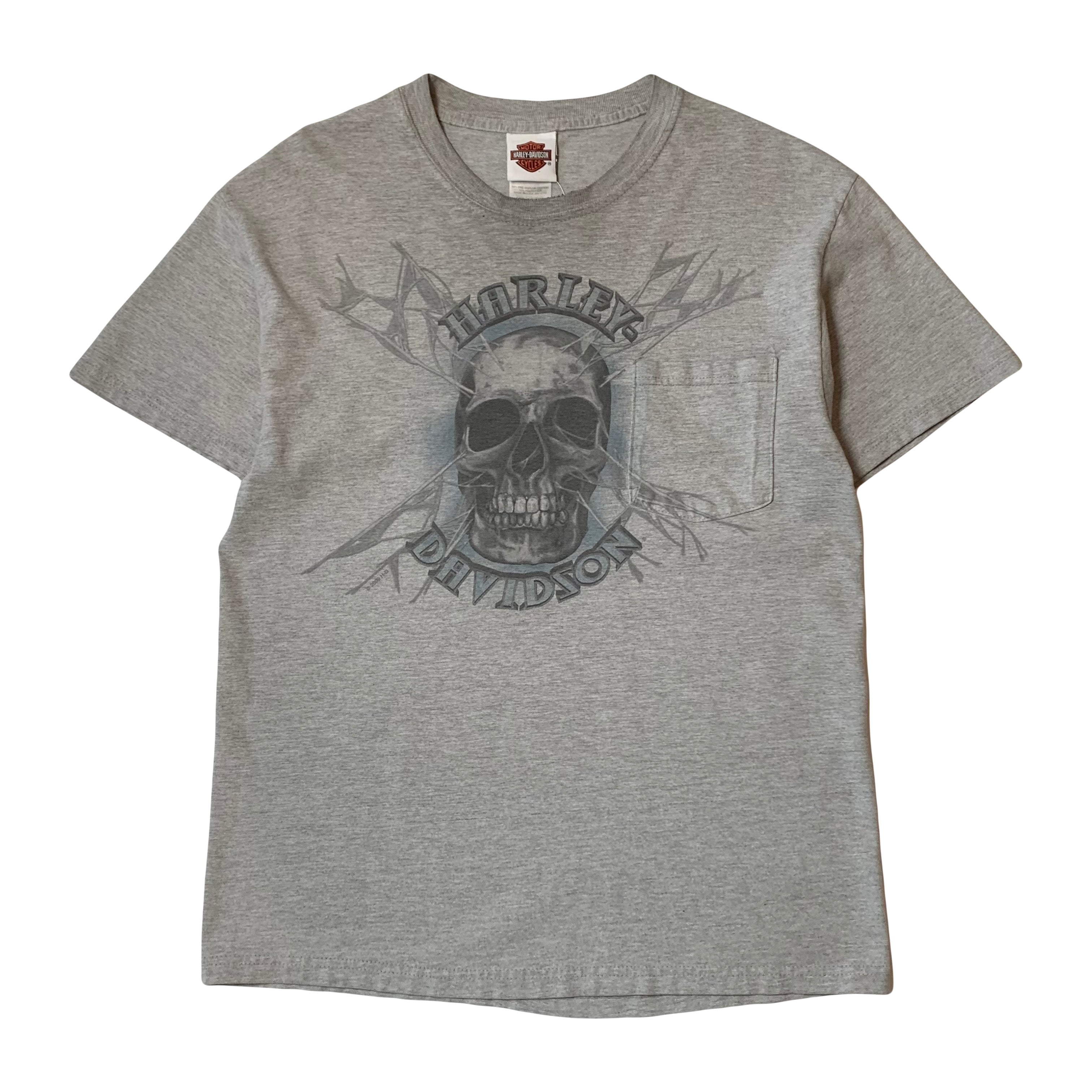Harley Davidson Kamloops Skull Pocket Tee M