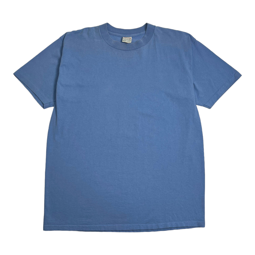 Vintage Au Coton Blank Blue Tee XL
