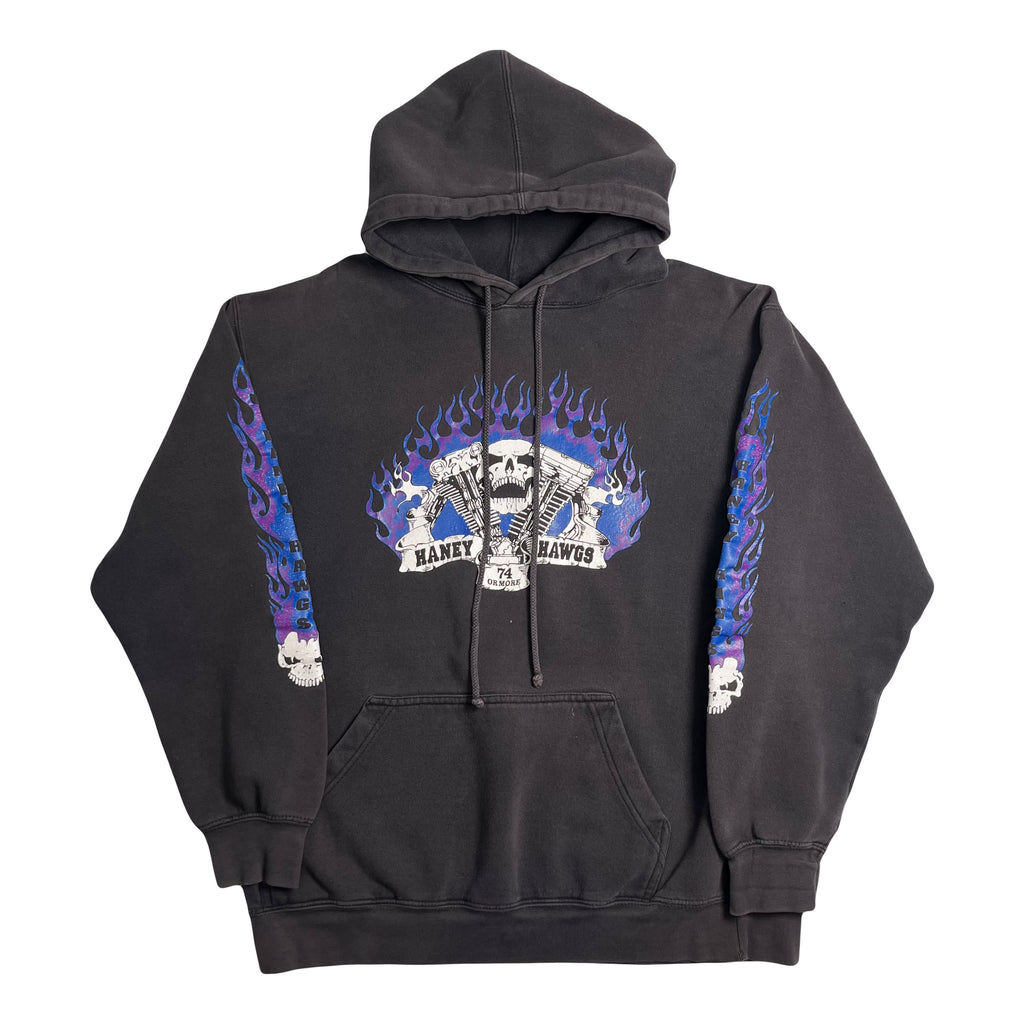 Vintage Haney Hawgs Motorcycles Hoodie M