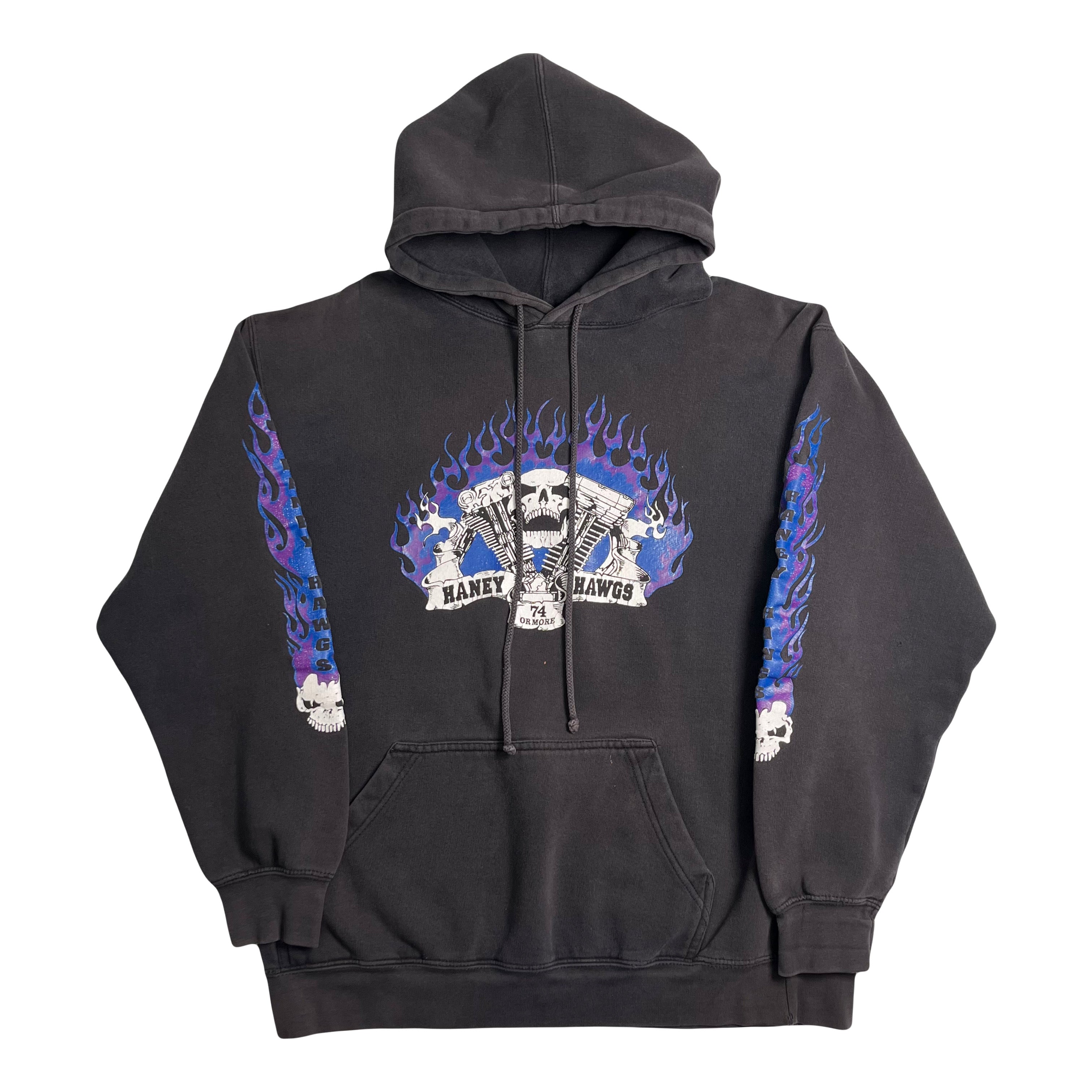 Vintage Haney Hawgs Motorcycles Hoodie M