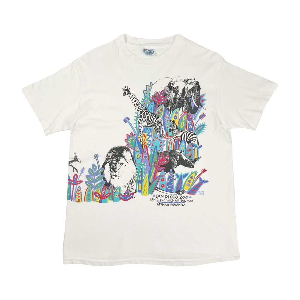 90s San Diego Zoo Art Tee M