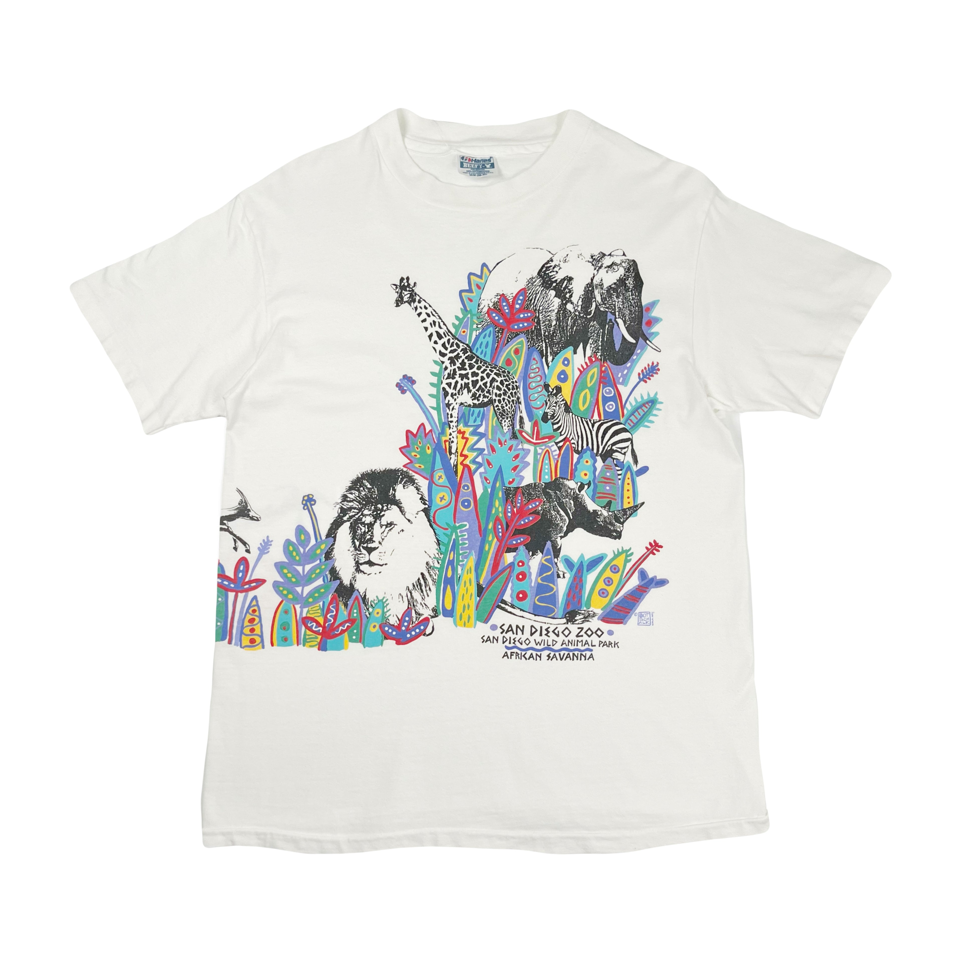 90s San Diego Zoo Art Tee M