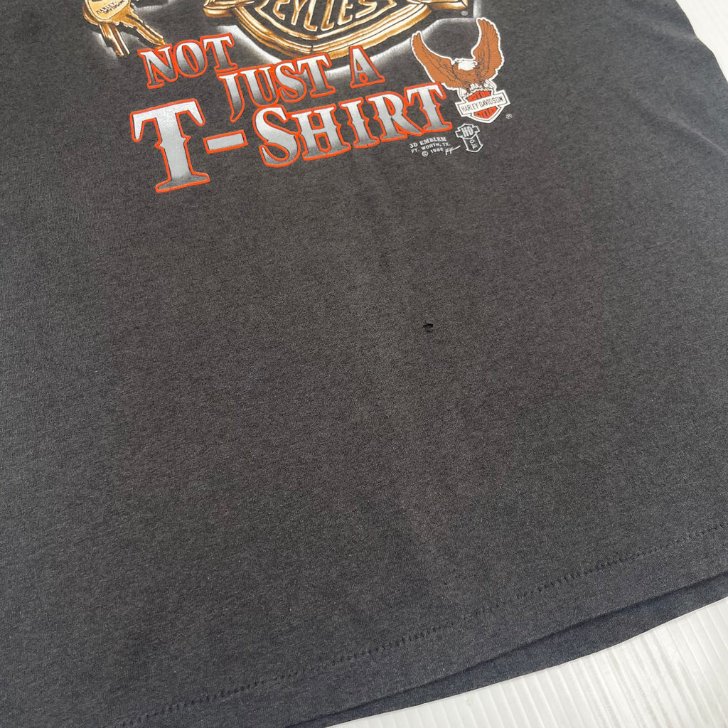 1988 3D Emblem Harley Davidson I Own A Harley Tee L