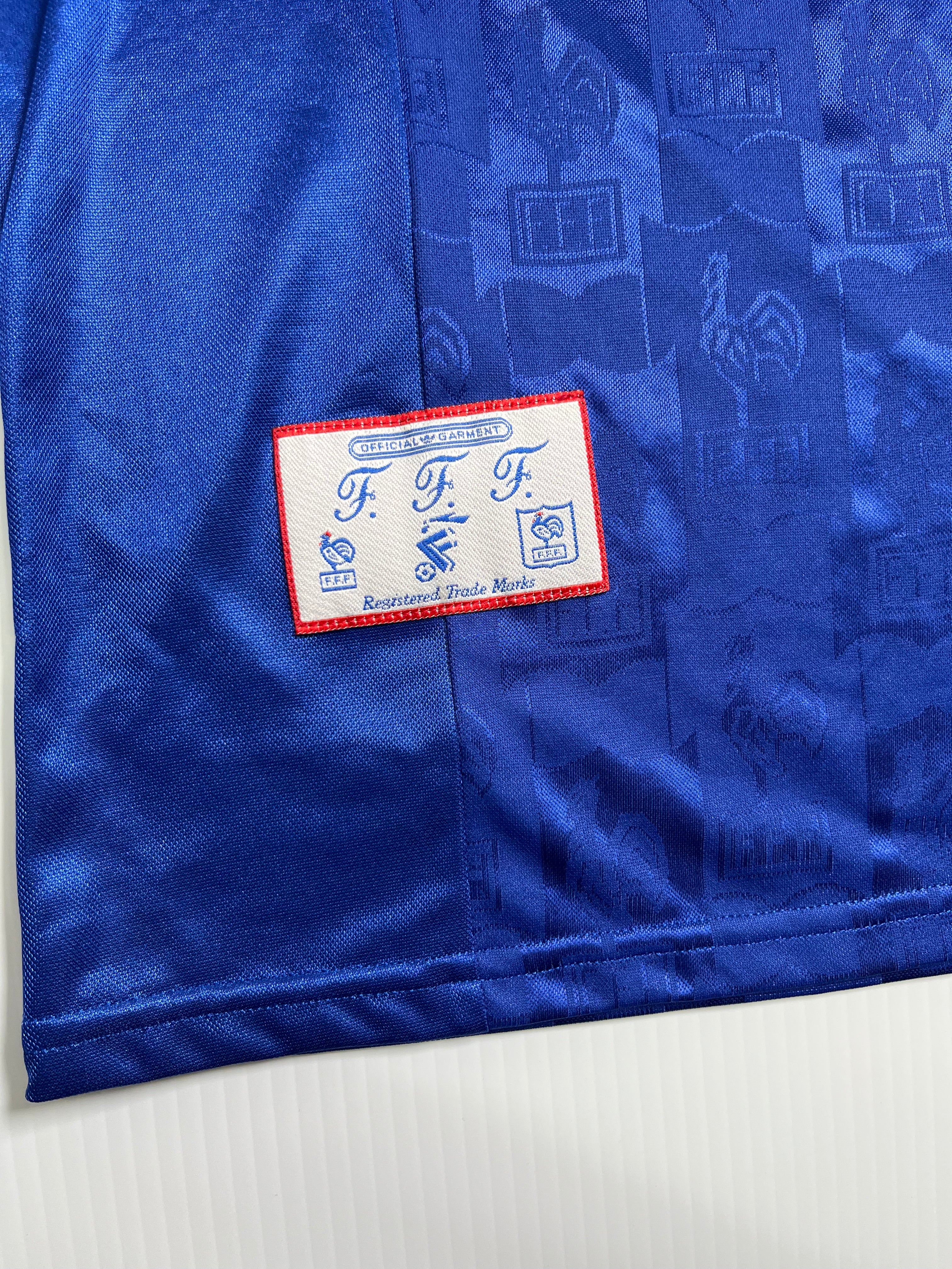1996 France Adidas #5 Laurent Blanc Home Jersey L