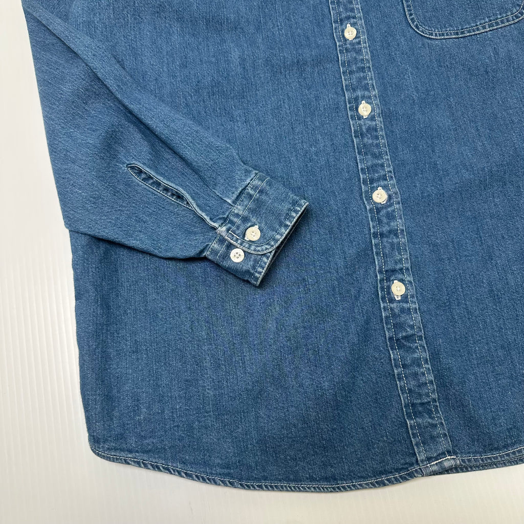 Vintage Warner Bros. Roller Coaster Characters Denim Shirt S