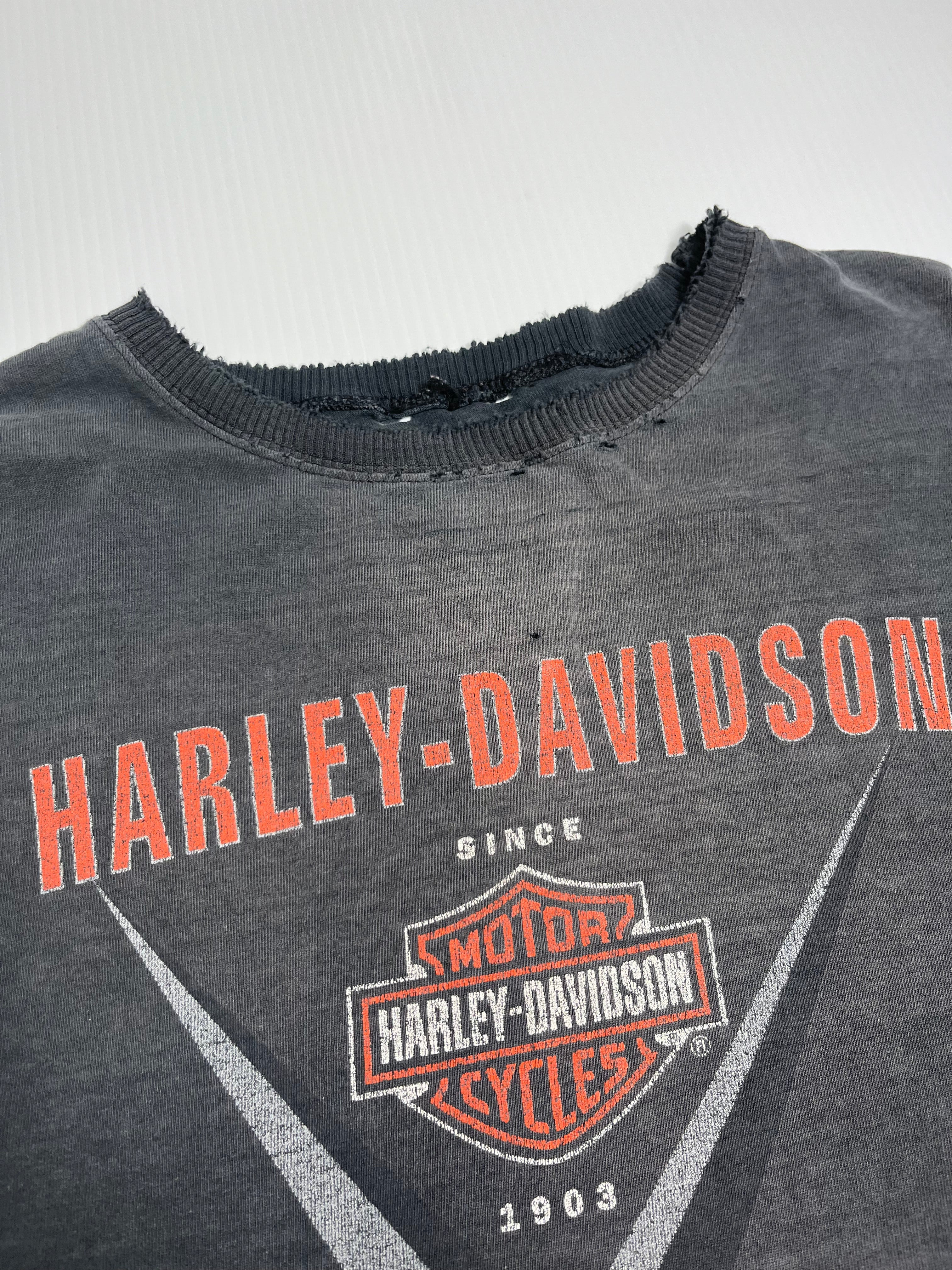 Vintage Harley Davidson Distressed Canada Tee XXL